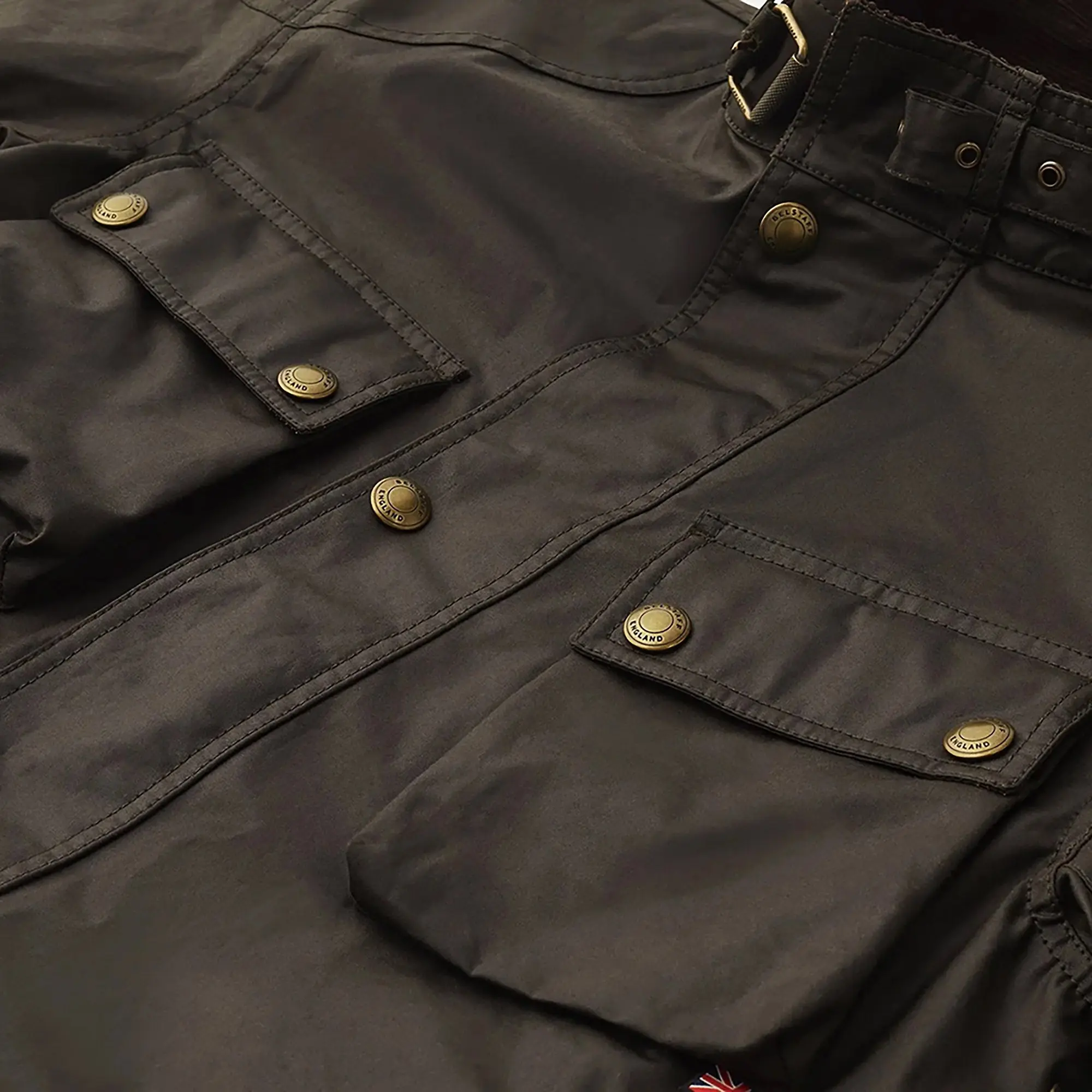 Product image 2 of 3 of Belstaff Men's Waxed Cotton Trialmaster Jacket - Faded Olive