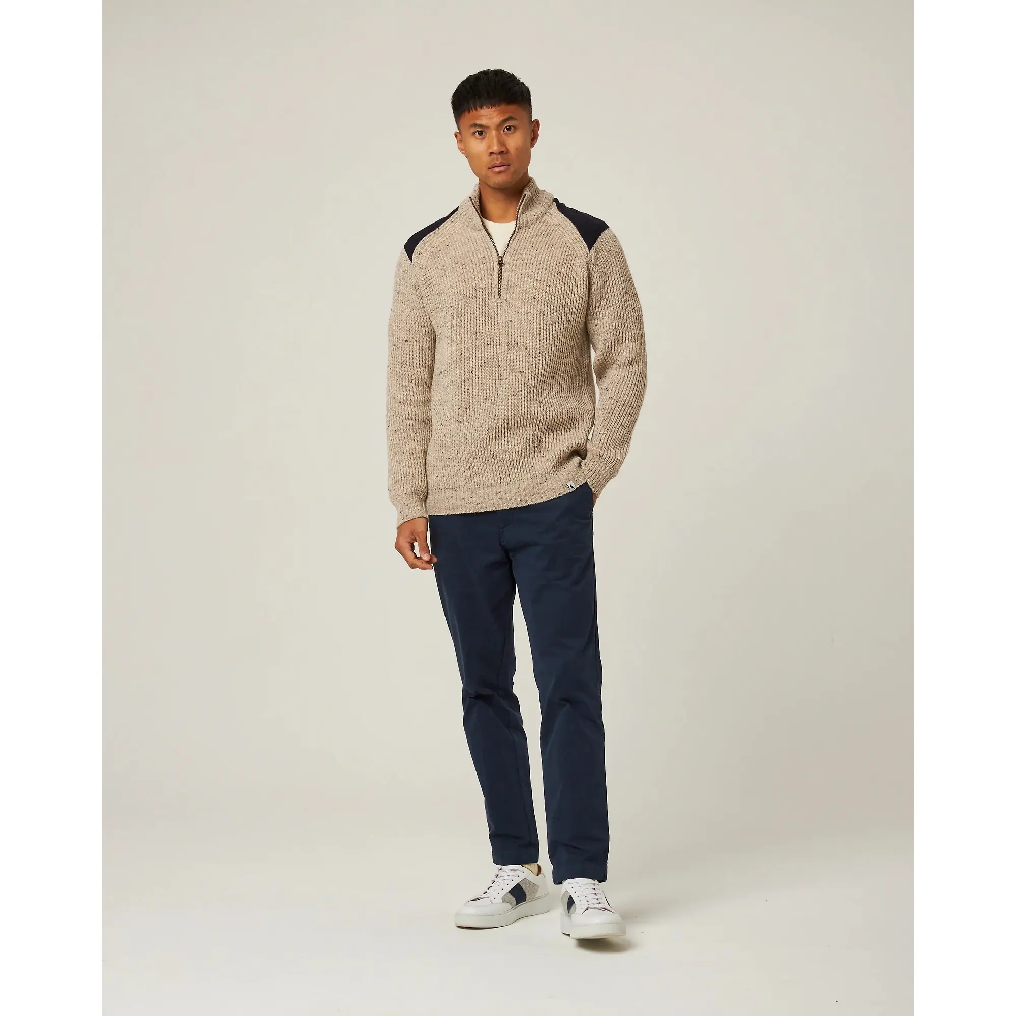 Product image 3 of 9 of Peregrine Men's Bexley Quarter Zip Jumper - Skiddaw