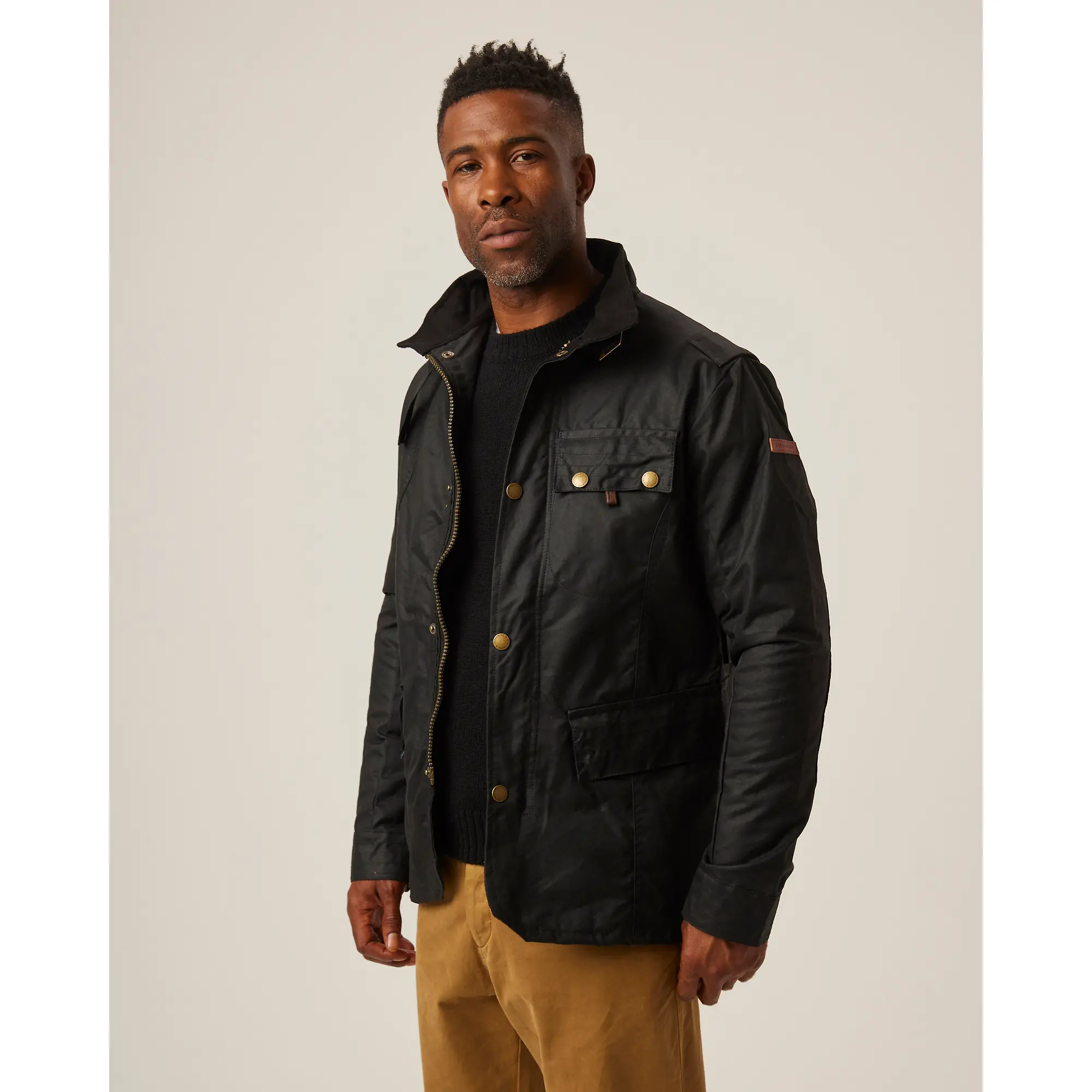 Product image 2 of 8 of Peregrine Men's Bexley Waxed Jacket - Black