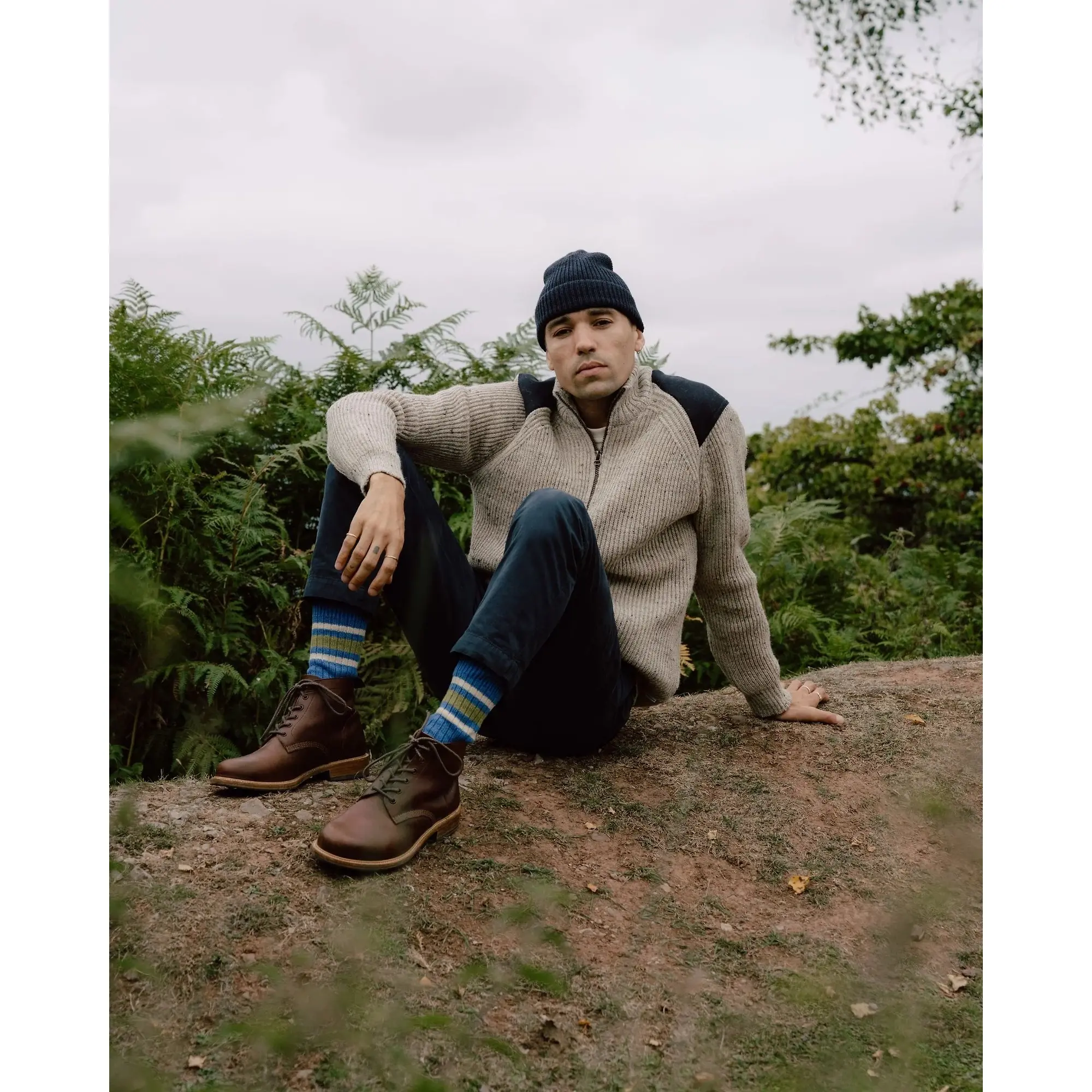 Product image 9 of 9 of Peregrine Men's Bexley Quarter Zip Jumper - Skiddaw