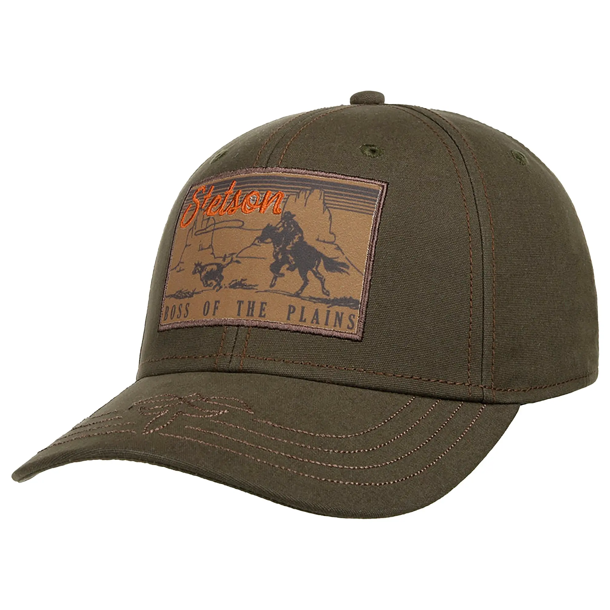 Product image 6 of 6 of Stetson Boss of the Plains Baseball Cap - Olive