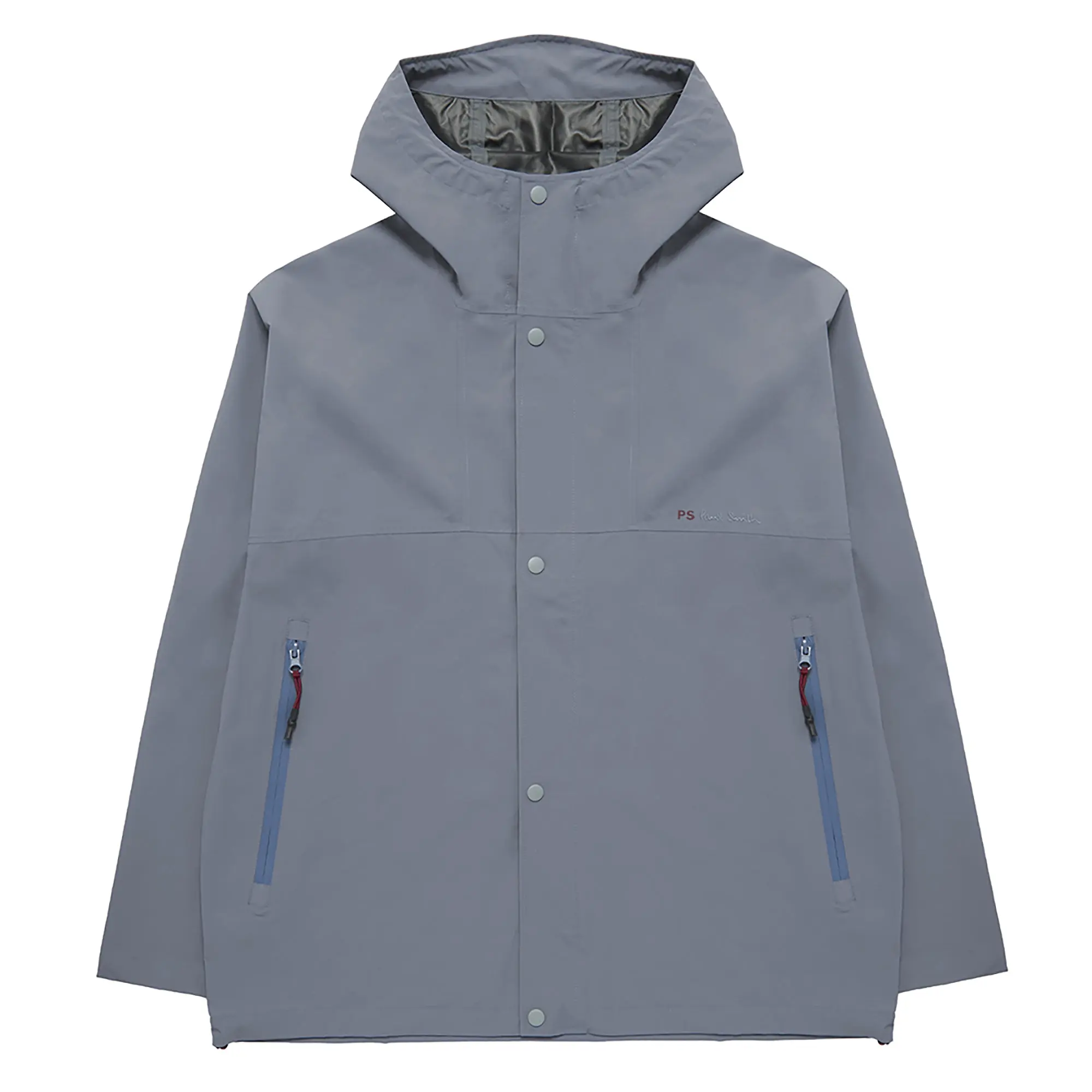Product image 1 of 5 of PS By Paul Smith Men's Recycled-Polyester Hooded Jacket - Slate Grey
