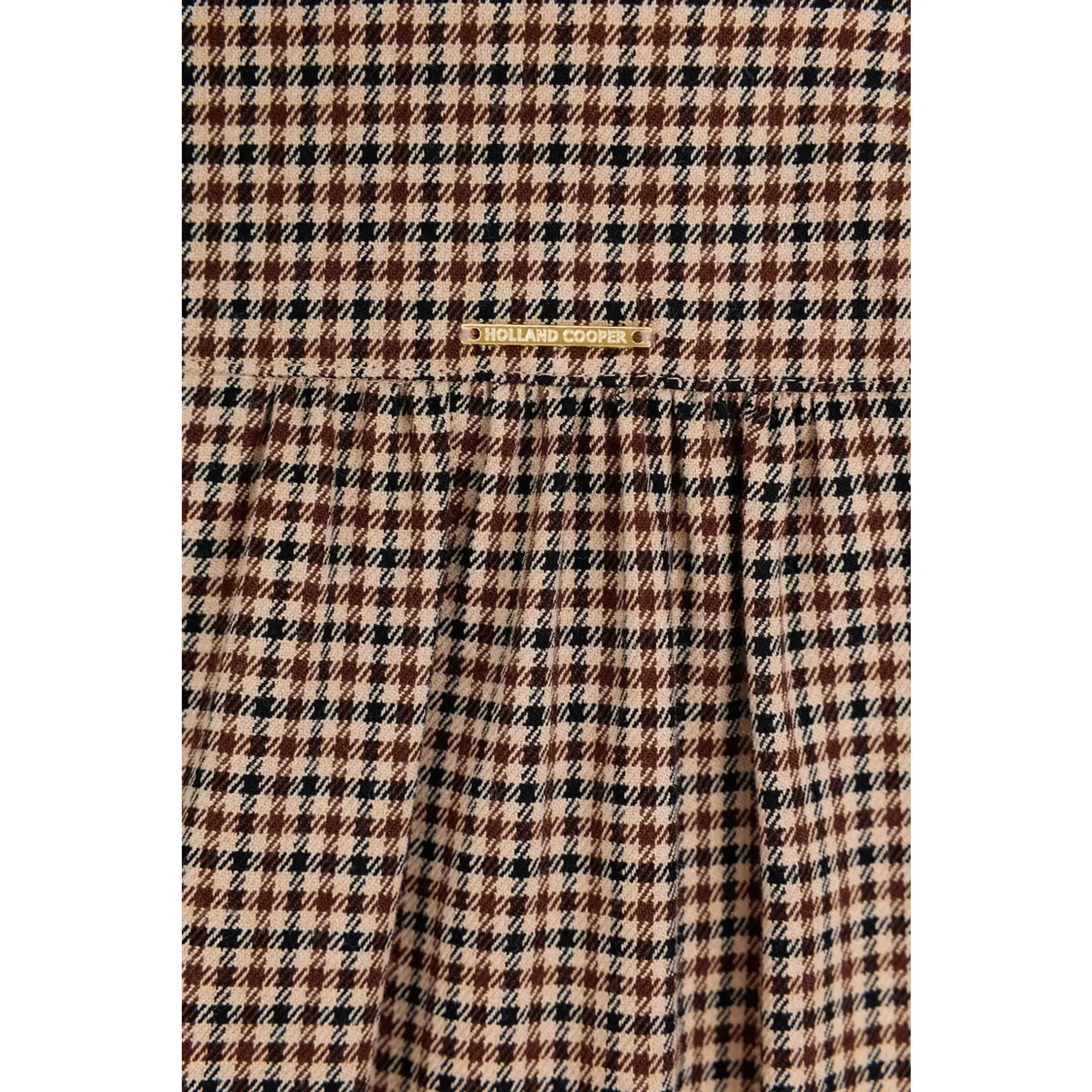 Product image 11 of 11 of Holland Cooper Women's Burford Blouse - Coffee Gingham