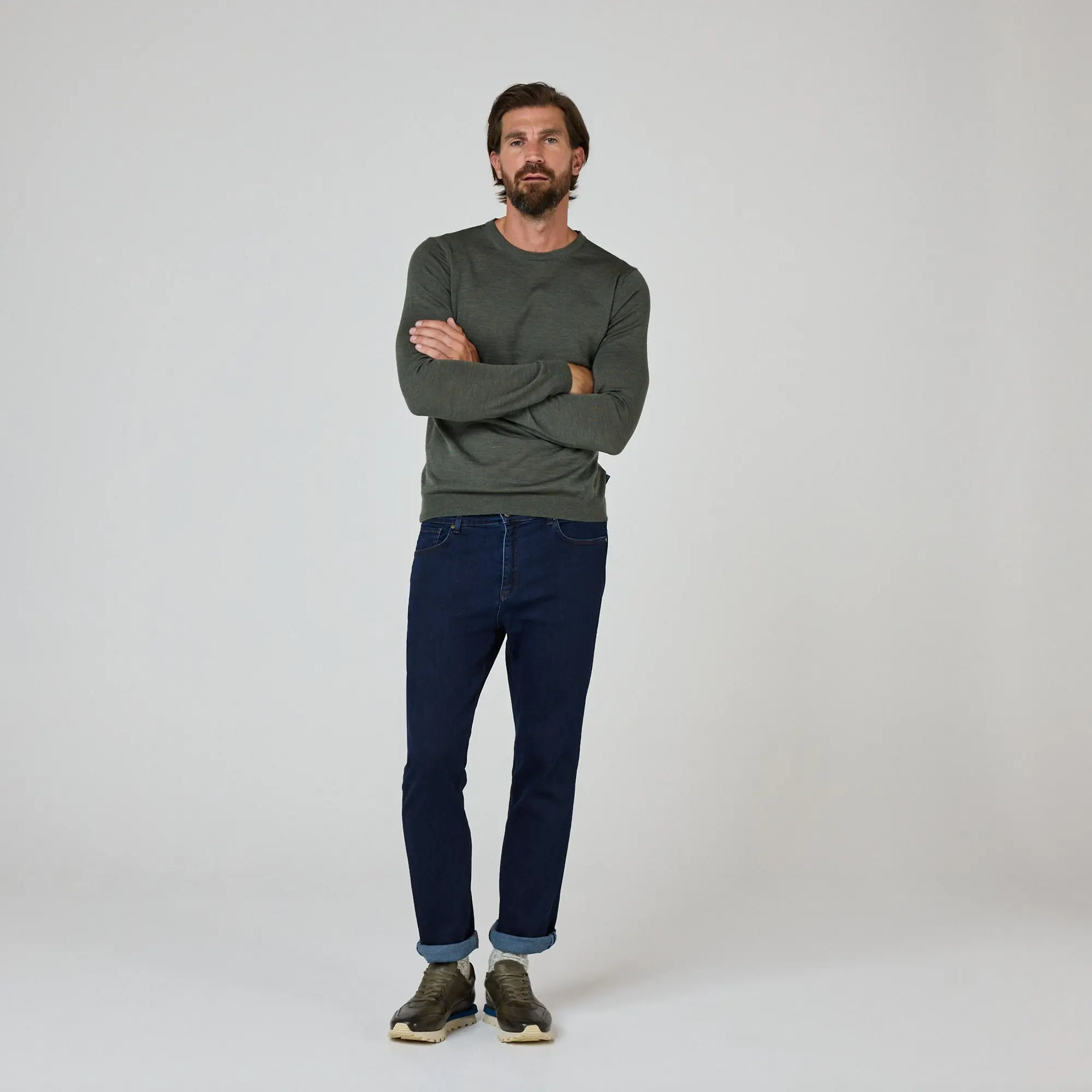Product image 4 of 8 of Oliver Sweeney Men's Camber Jumper - Khaki