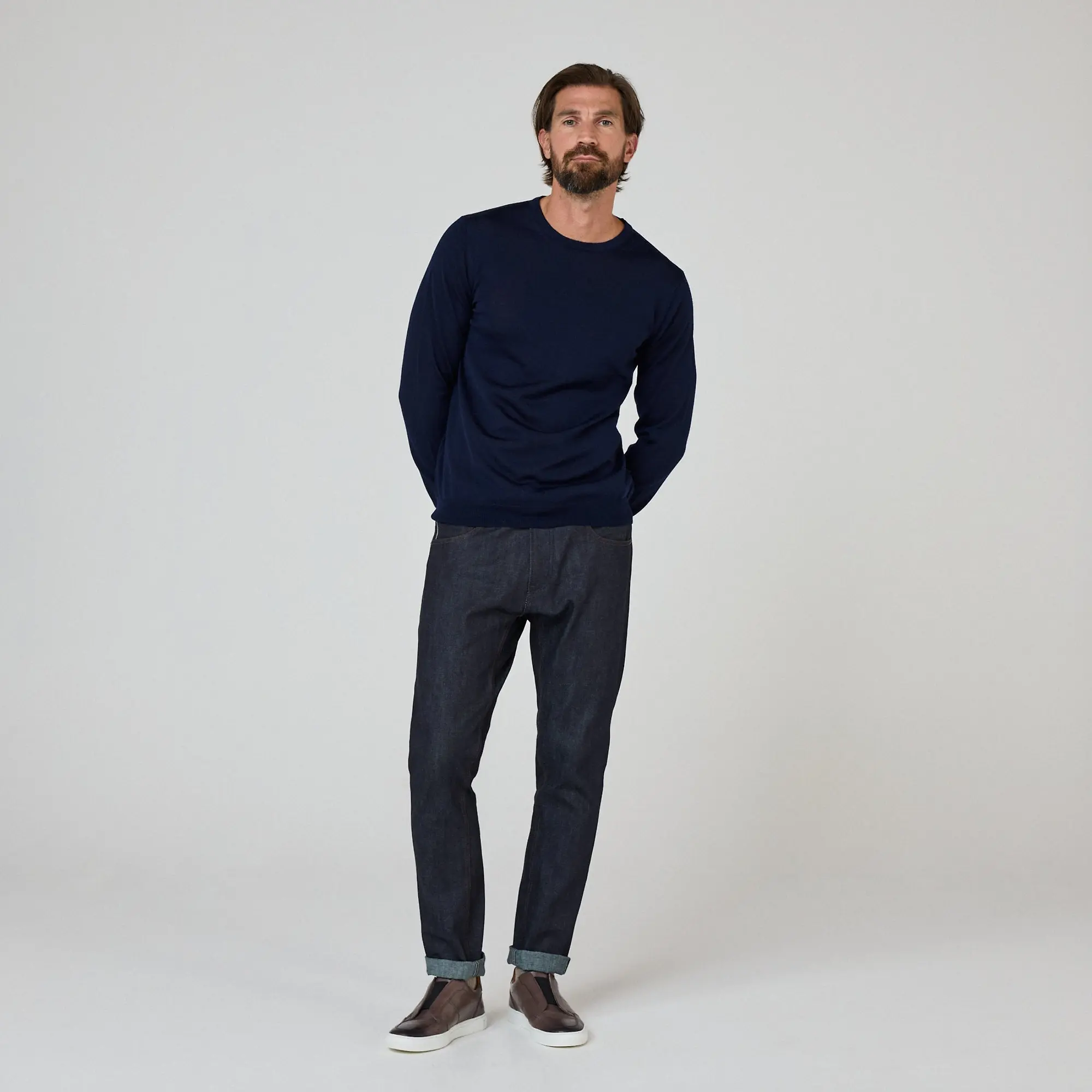 Product image 5 of 8 of Oliver Sweeney Men's Camber Jumper - Navy
