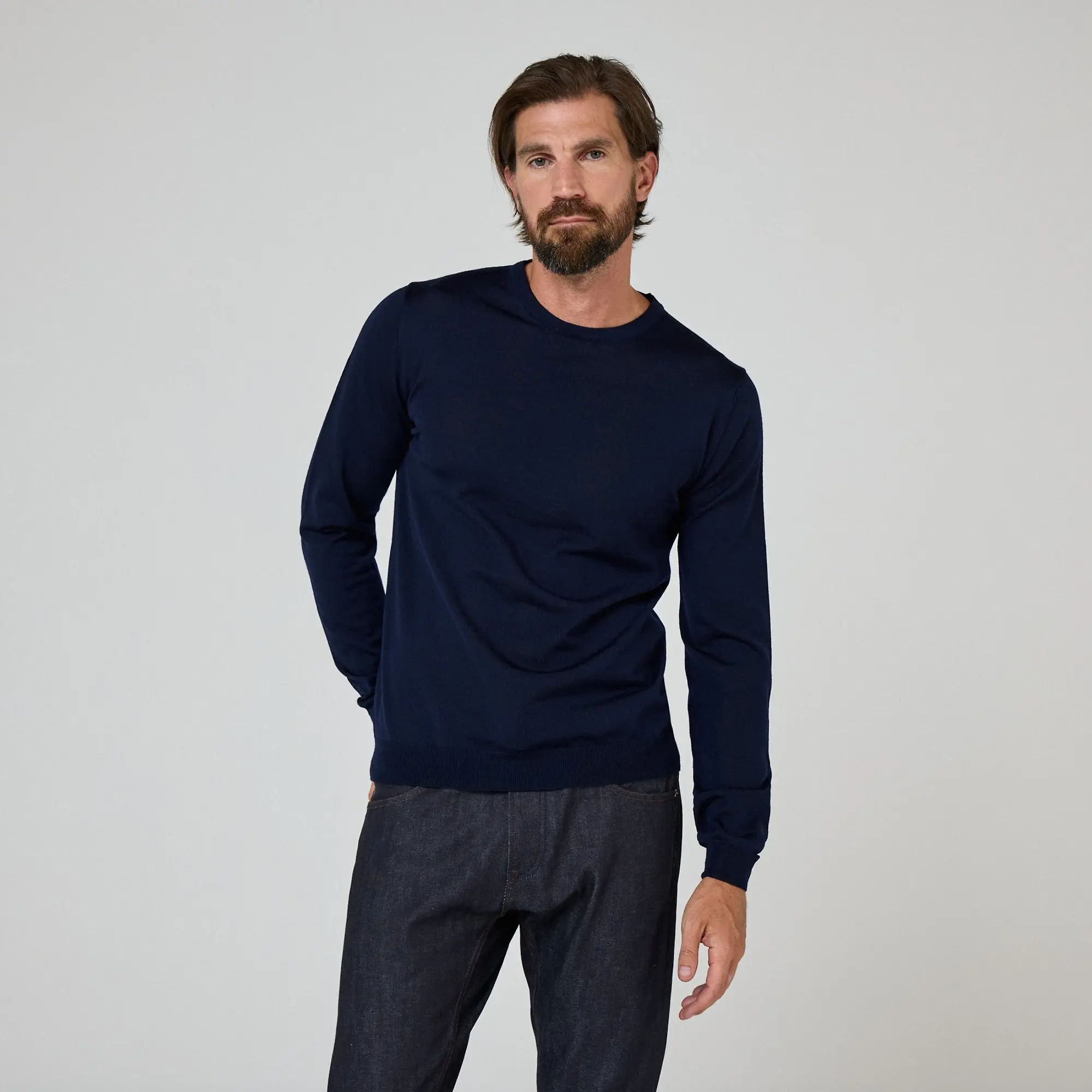 Product image 2 of 8 of Oliver Sweeney Men's Camber Jumper - Navy