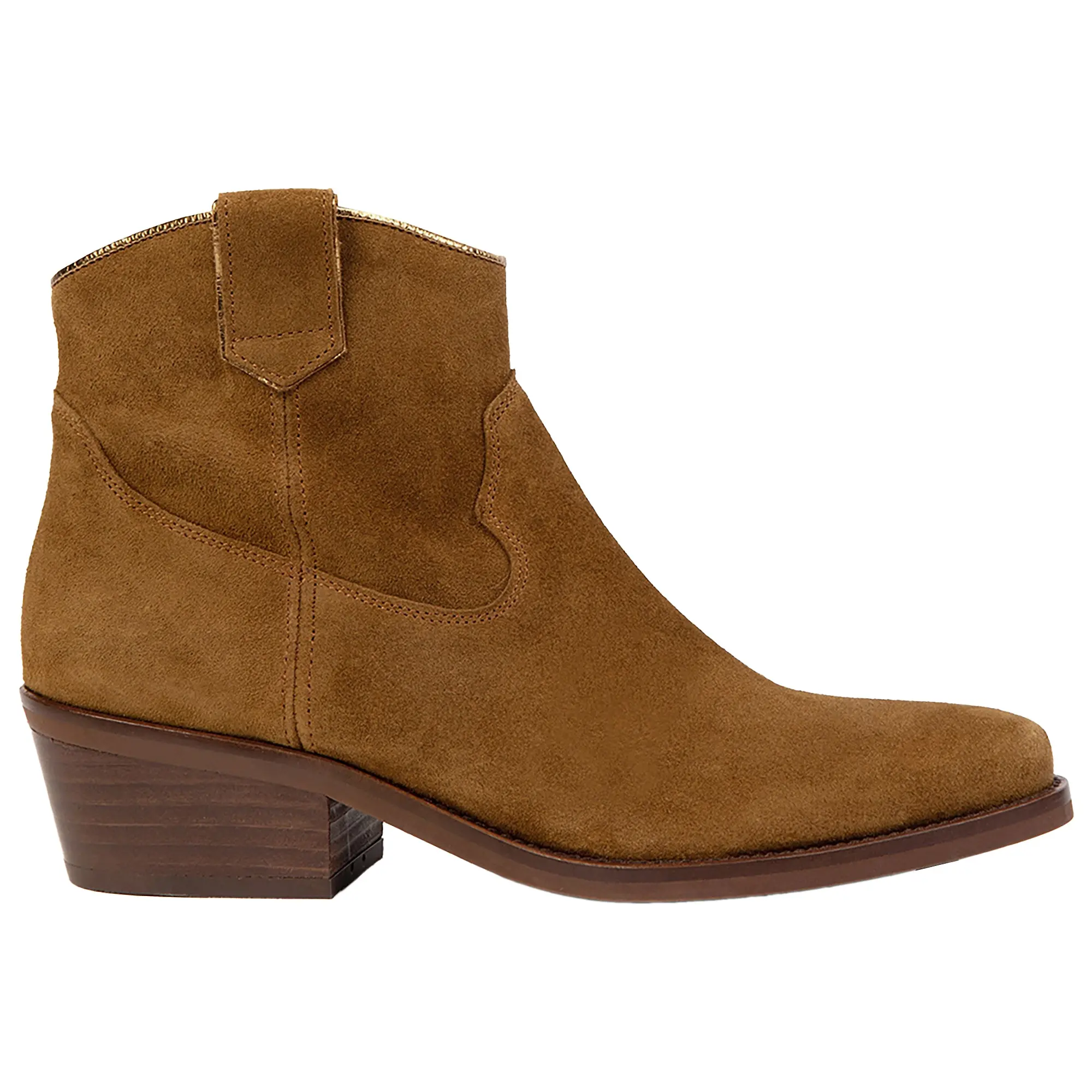 Product image 1 of 4 of Penelope Chilvers Women's Cassidy Suede Cowboy Boots - Tan