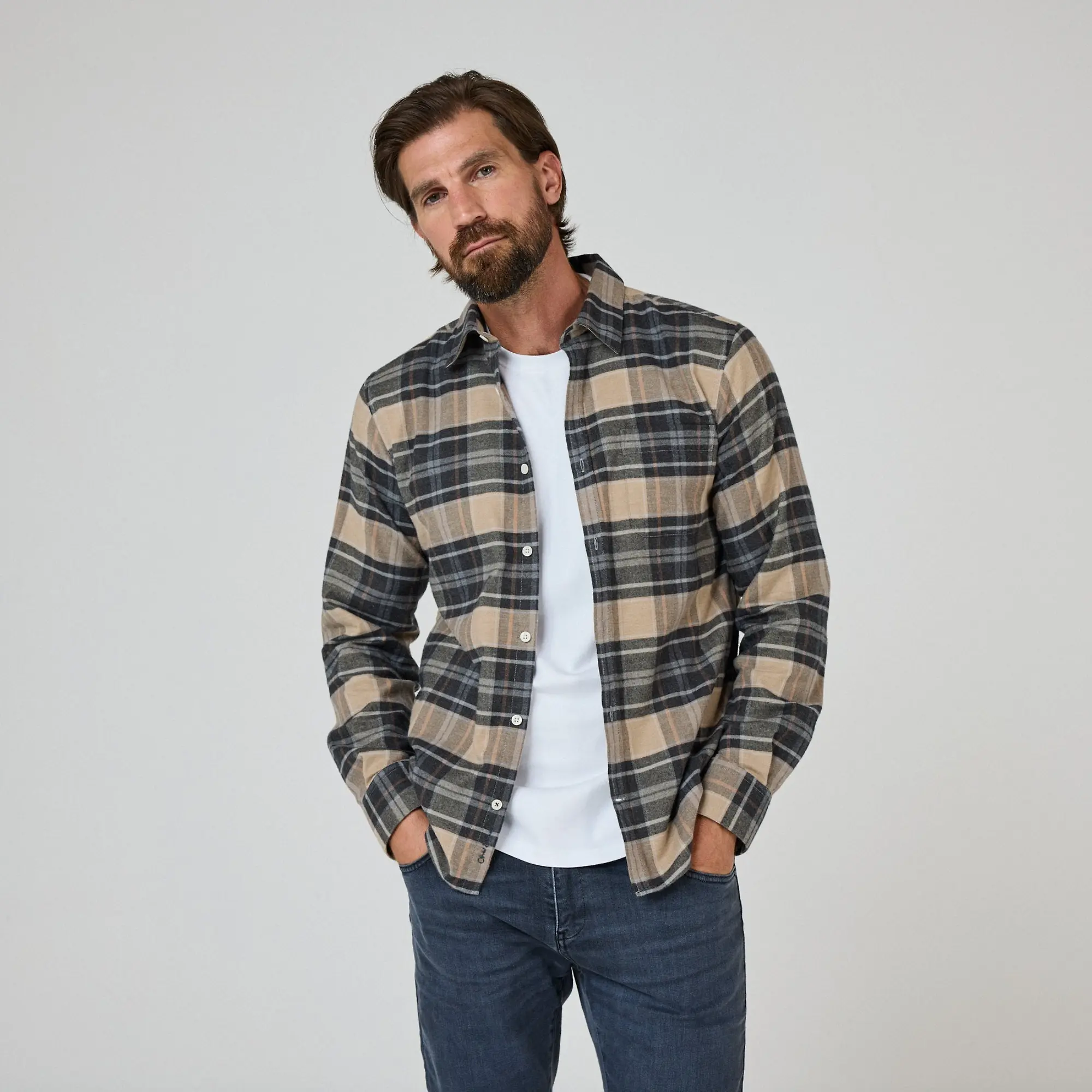Product image 2 of 10 of Oliver Sweeney Men's Censo Shirt - Camel/Navy