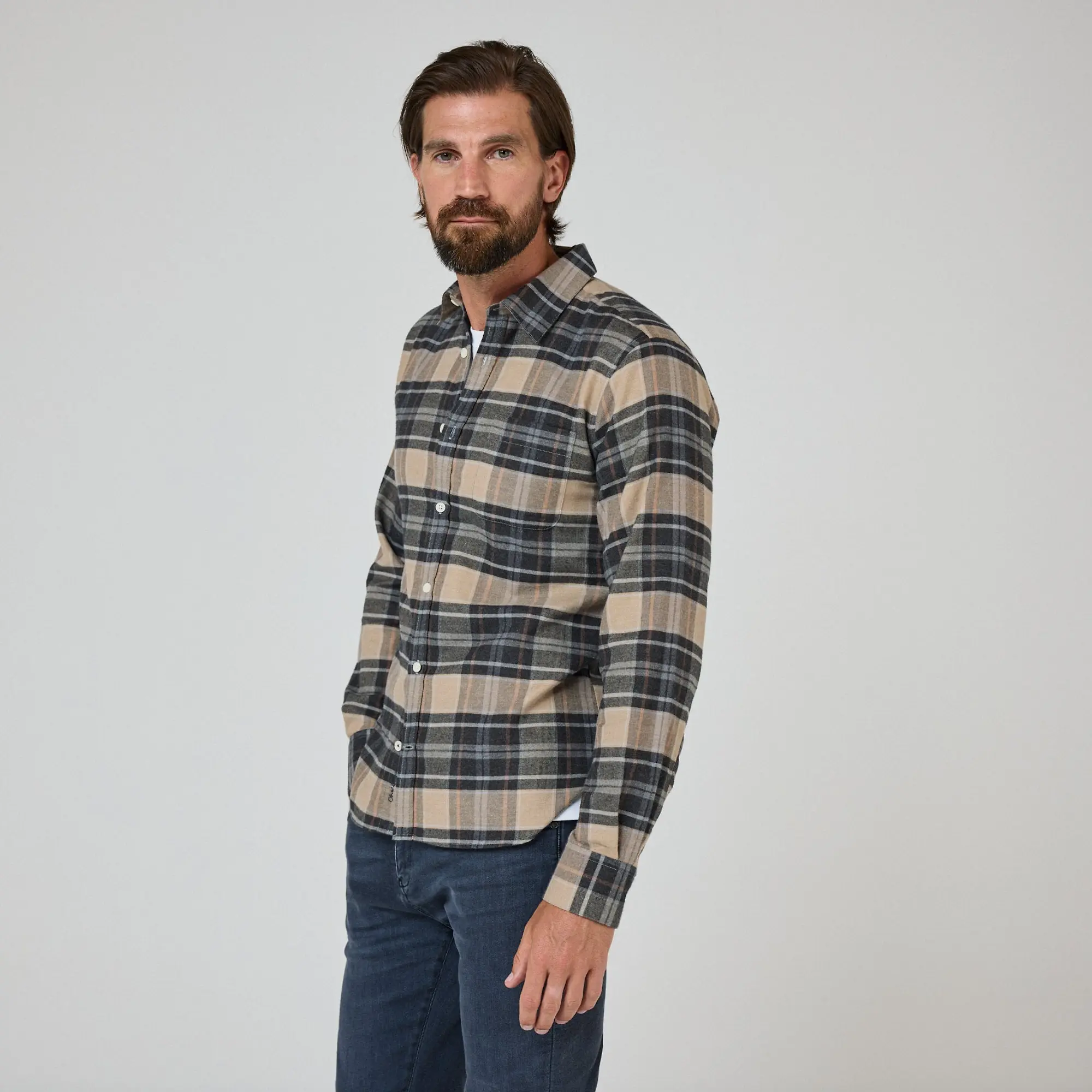 Product image 3 of 10 of Oliver Sweeney Men's Censo Shirt - Camel/Navy