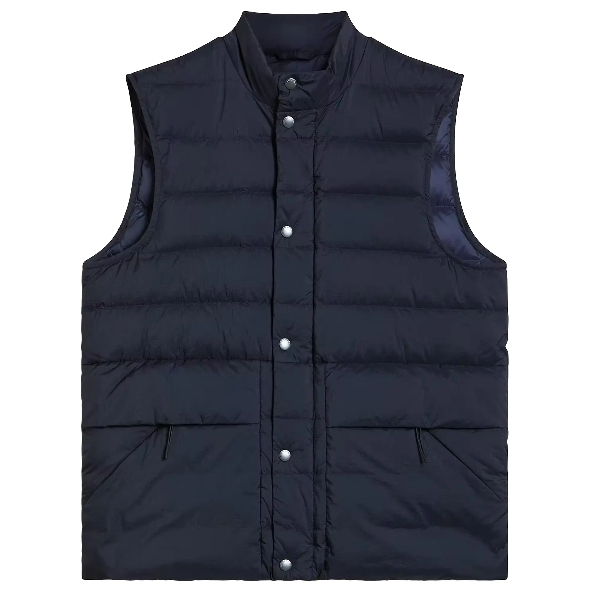 Product image 1 of 8 of Woolrich Men's Crinkle Nylon Bering Quilted Vest - Melton Blue