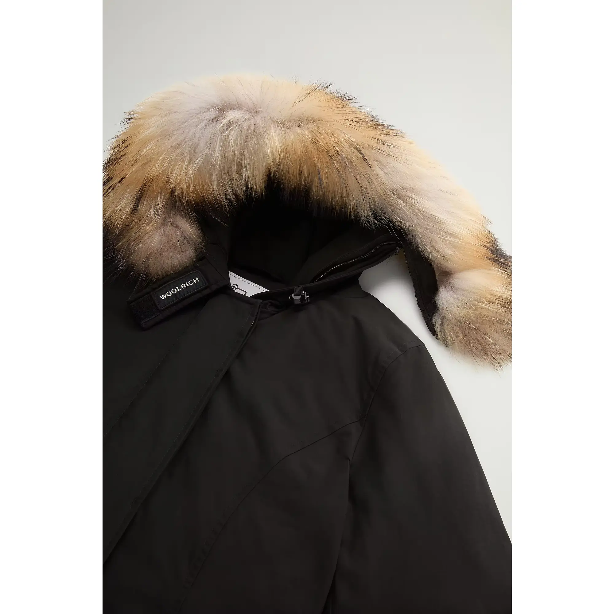 Product image 3 of 4 of Woolrich Women's Ramar Cloth Arctic Parka with Detachable Fur Trim - Black