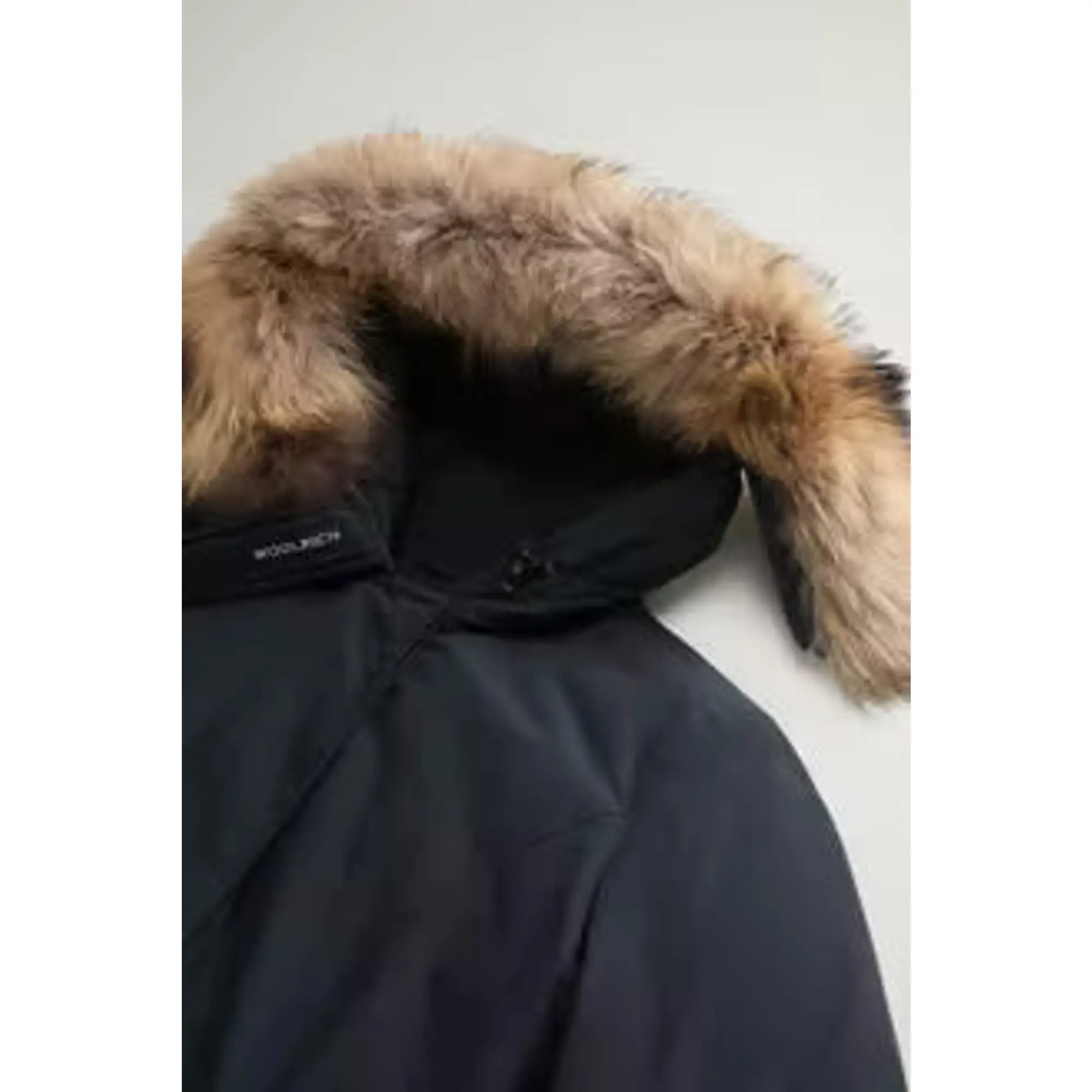 Product image 3 of 4 of Woolrich Women's Ramar Cloth Arctic Parka with Detachable Fur Trim - Dark Navy