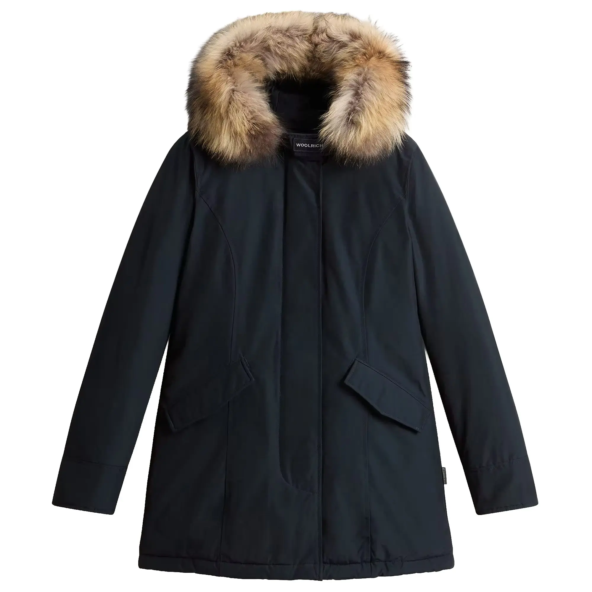 Product image 1 of 4 of Woolrich Women's Ramar Cloth Arctic Parka with Detachable Fur Trim - Dark Navy