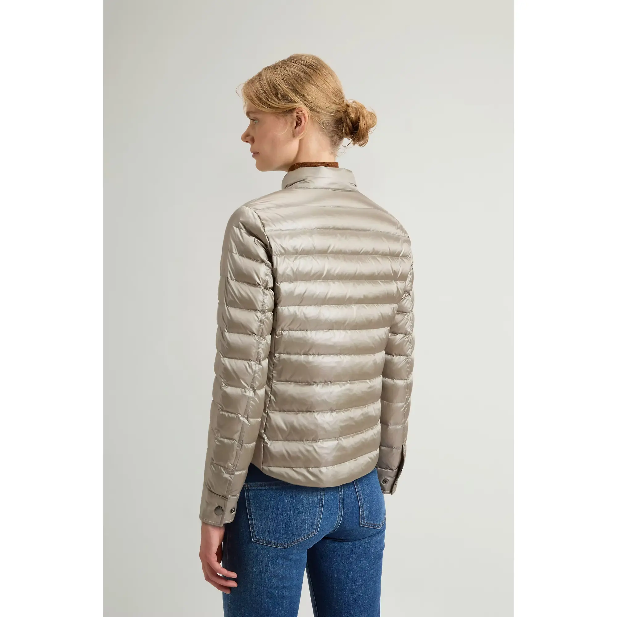 Product image 4 of 8 of Woolrich Women's Liquid Nylon Lightweight Down Jacket - Rock Ridge