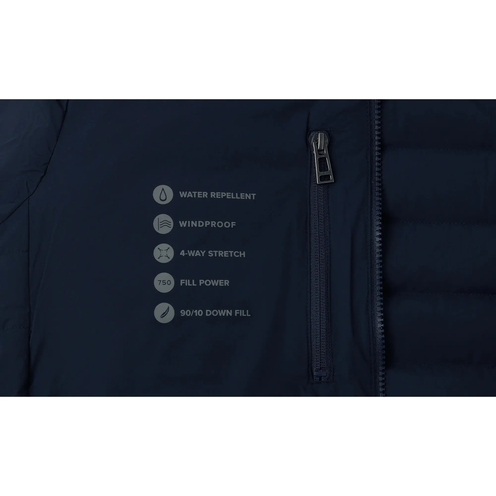 Product image 2 of 3 of Belstaff Men's Lightweight Stretch Down Chassis Jacket - Dark Ink