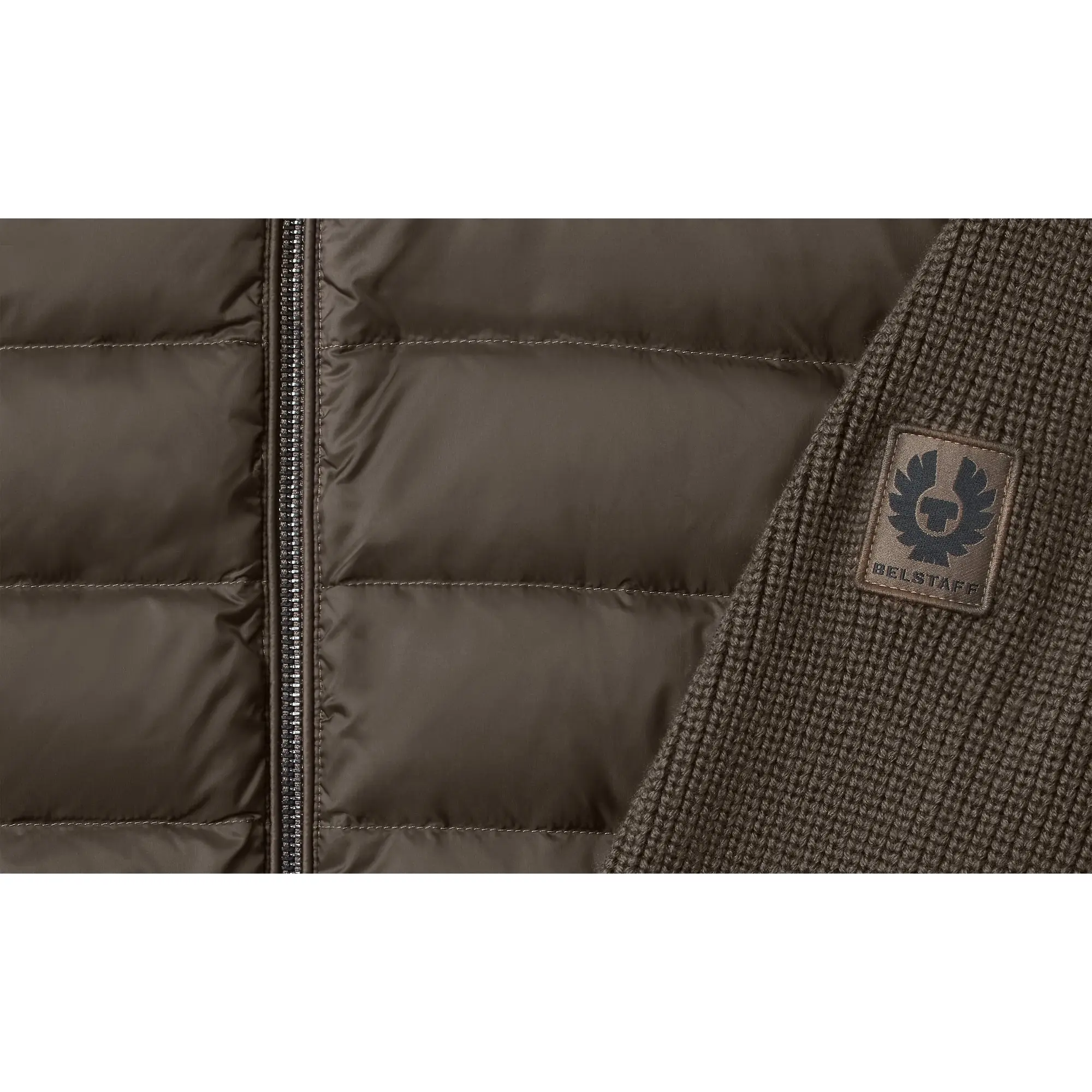 Product image 3 of 3 of Belstaff Men's Lightweight Nylon Circuiteer Cardigan - Major Brown