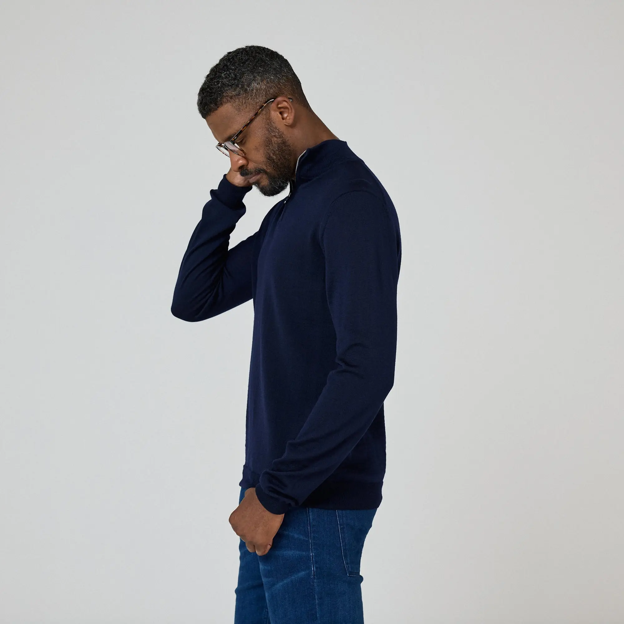 Product image 3 of 9 of Oliver Sweeney Men's Curragh Jumper - Navy