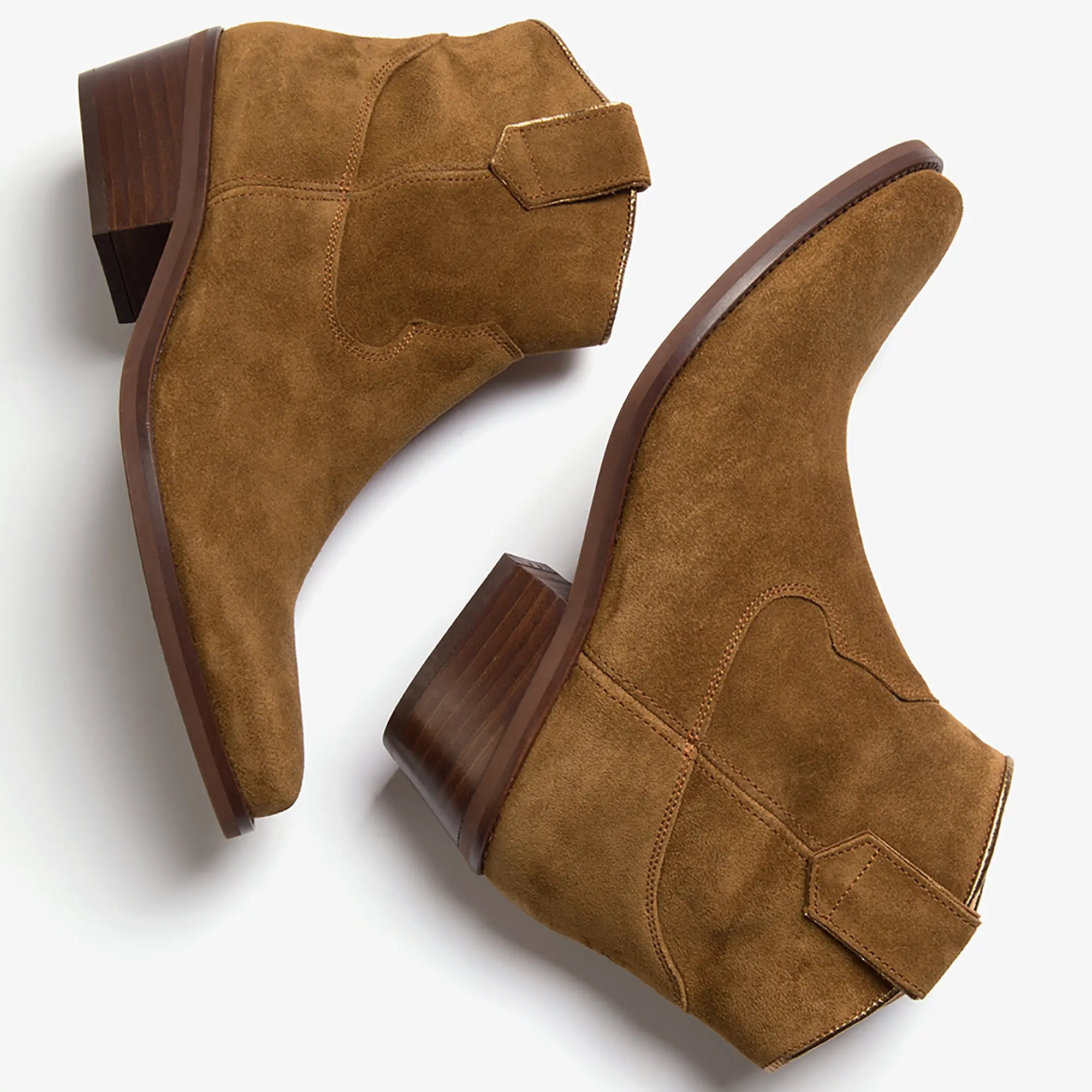 Product image 4 of 4 of Penelope Chilvers Women's Cassidy Suede Cowboy Boots - Tan