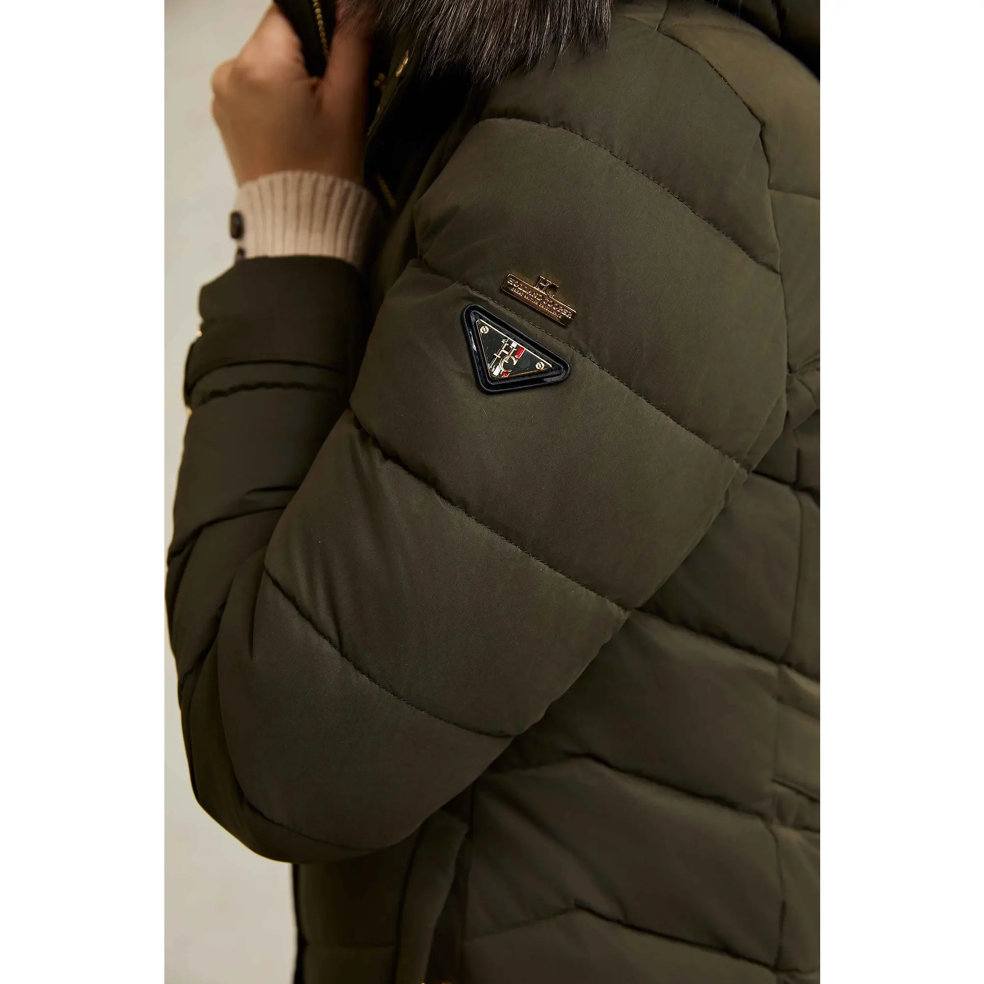 Product image 9 of 9 of Holland Cooper Women's Chamonix Coat - Khaki