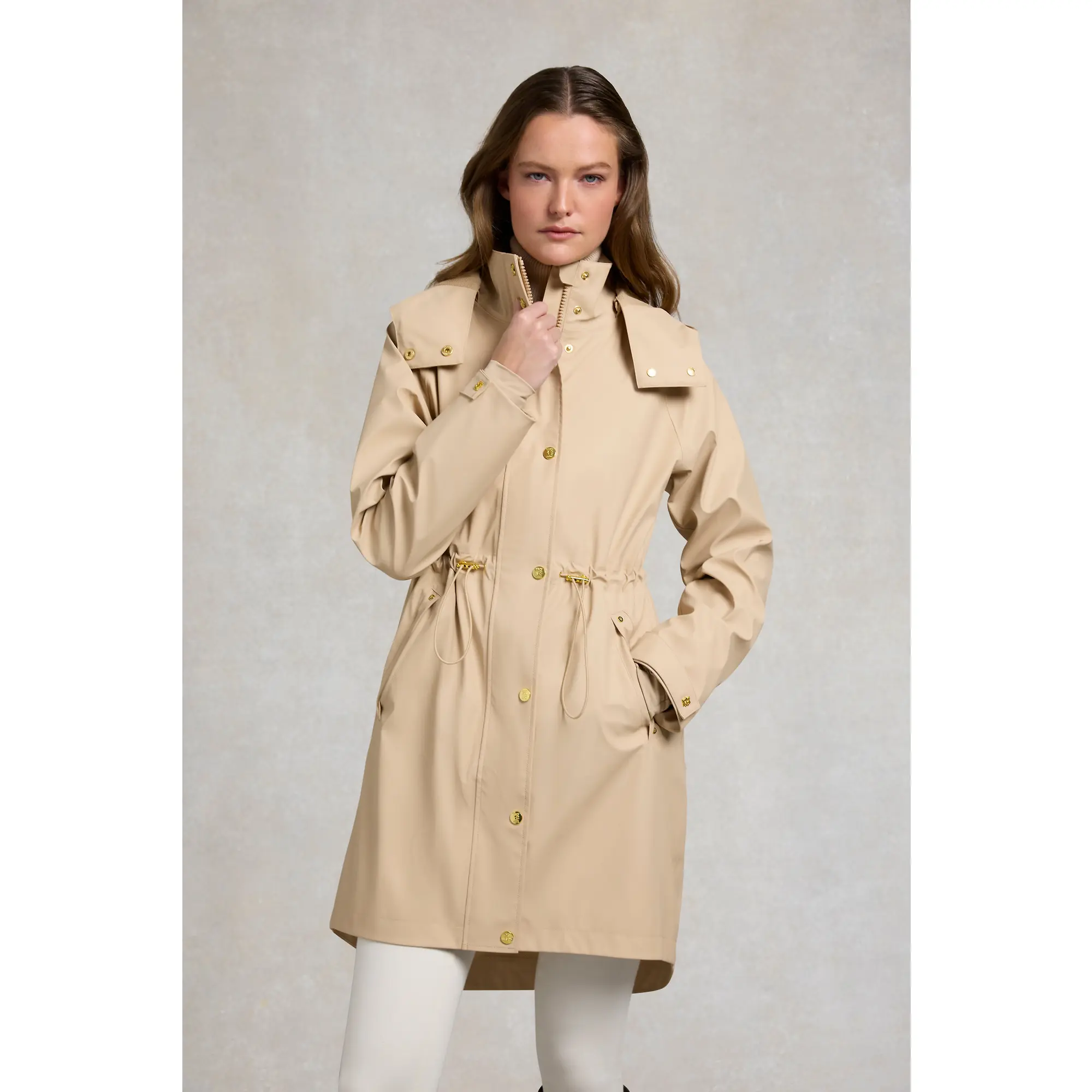 Product image 4 of 9 of Holland Cooper Women's Chartwell Rain Parka - Sand