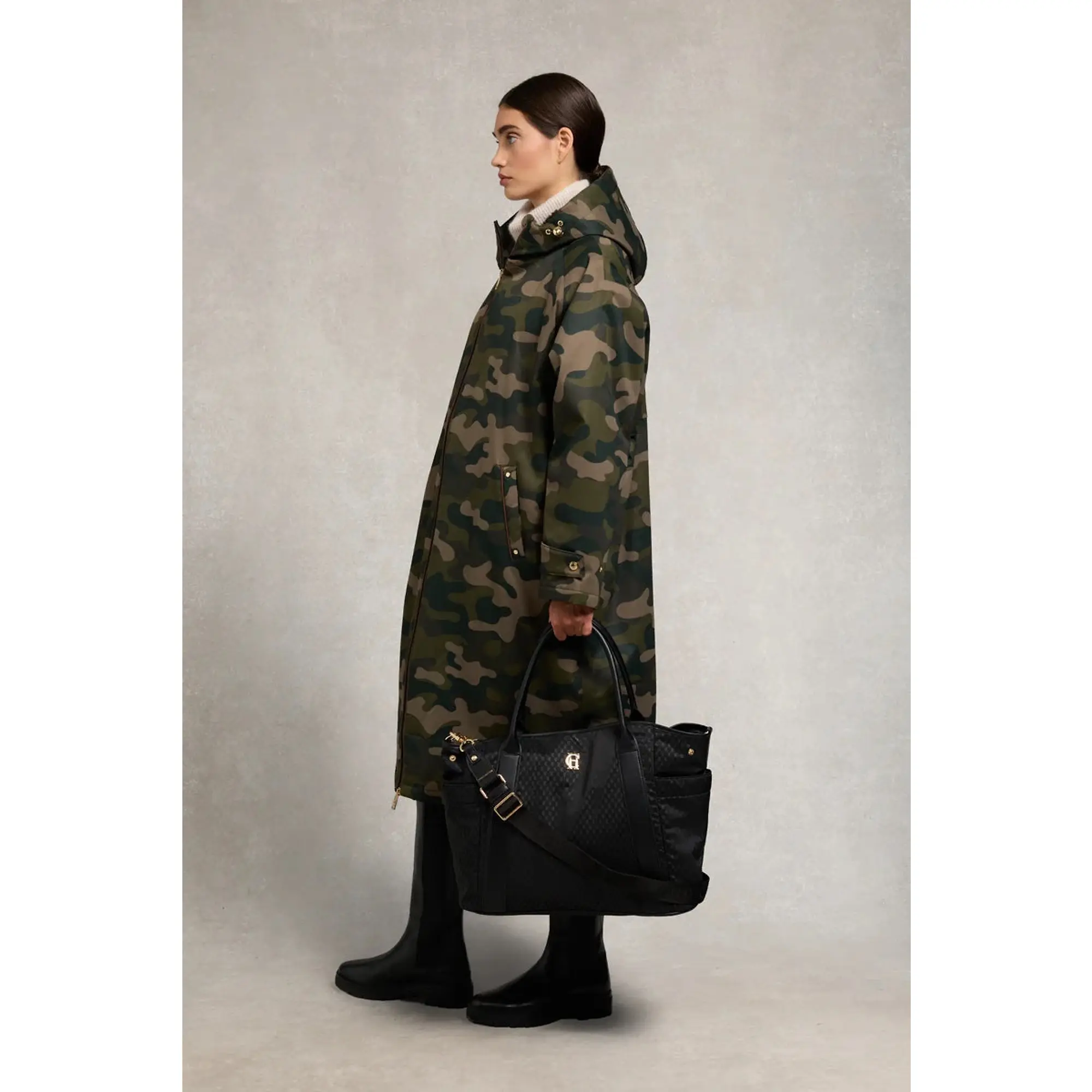 Product image 3 of 8 of Holland Cooper Women's Cheltenham Tote Bag - Black Monogram