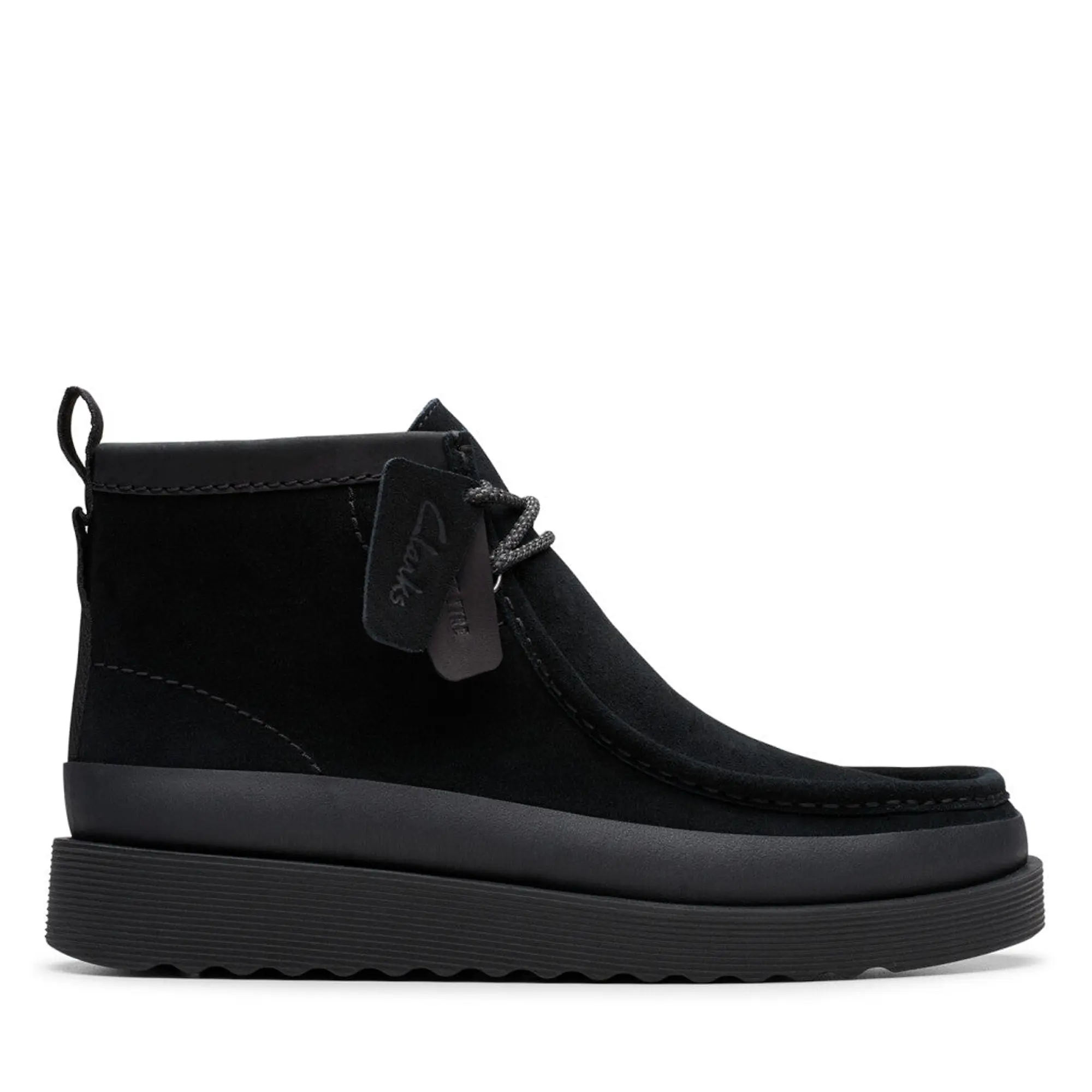 Product image 1 of 8 of Clarks Wallabee FTR2 Hi Shoe - Black Suede