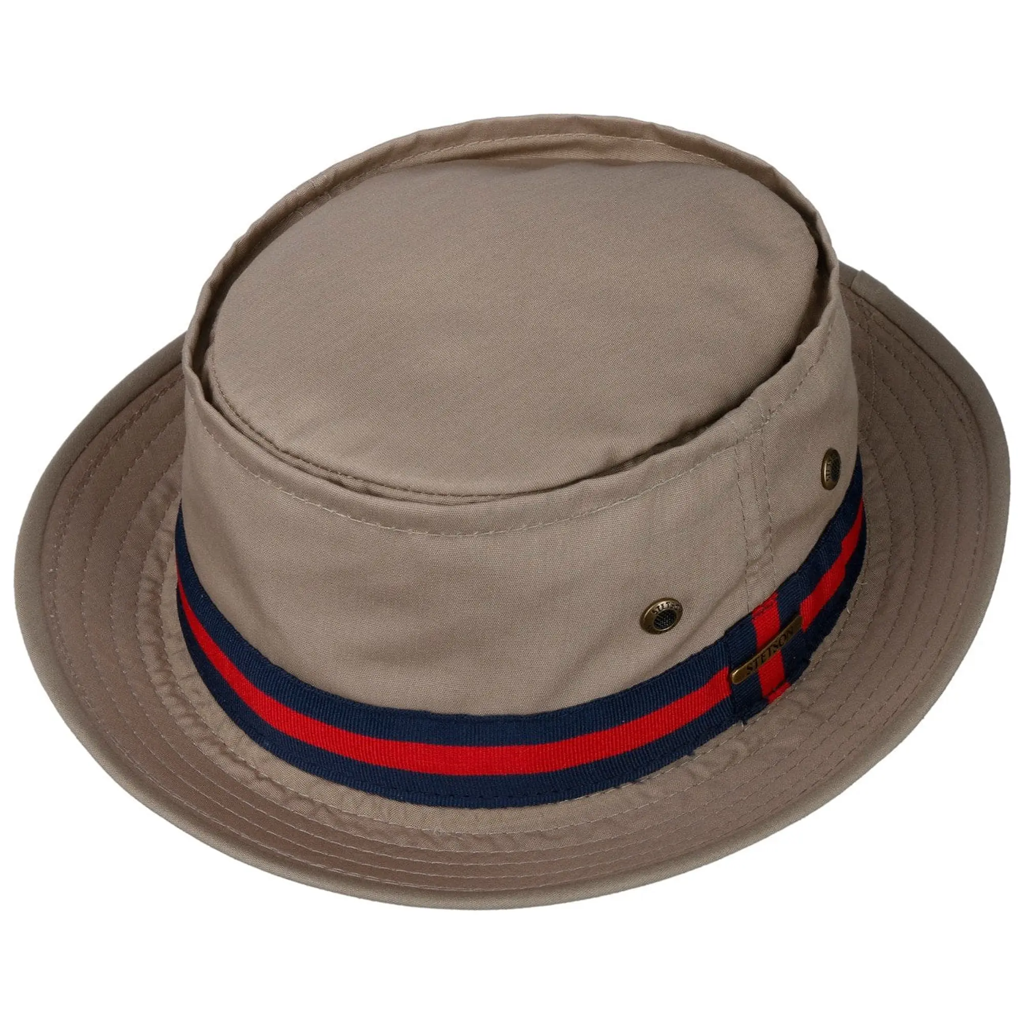 Product image 2 of 5 of Stetson Classic Band Pork Pie Cloth Hat - Beige