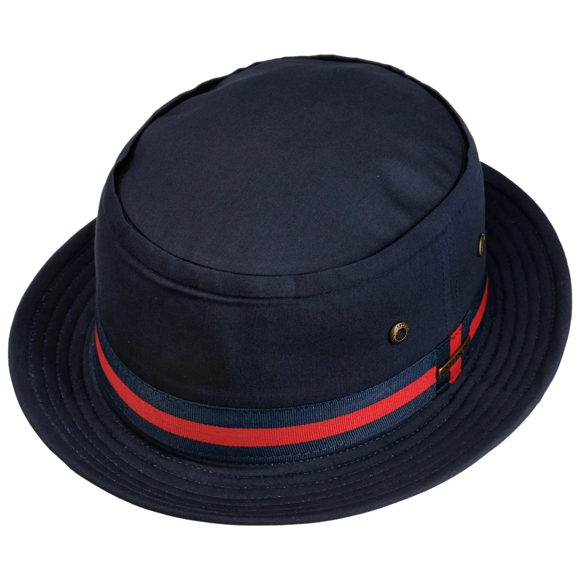 Product image 2 of 6 of Stetson Classic Band Pork Pie Cloth Hat - Dark Navy