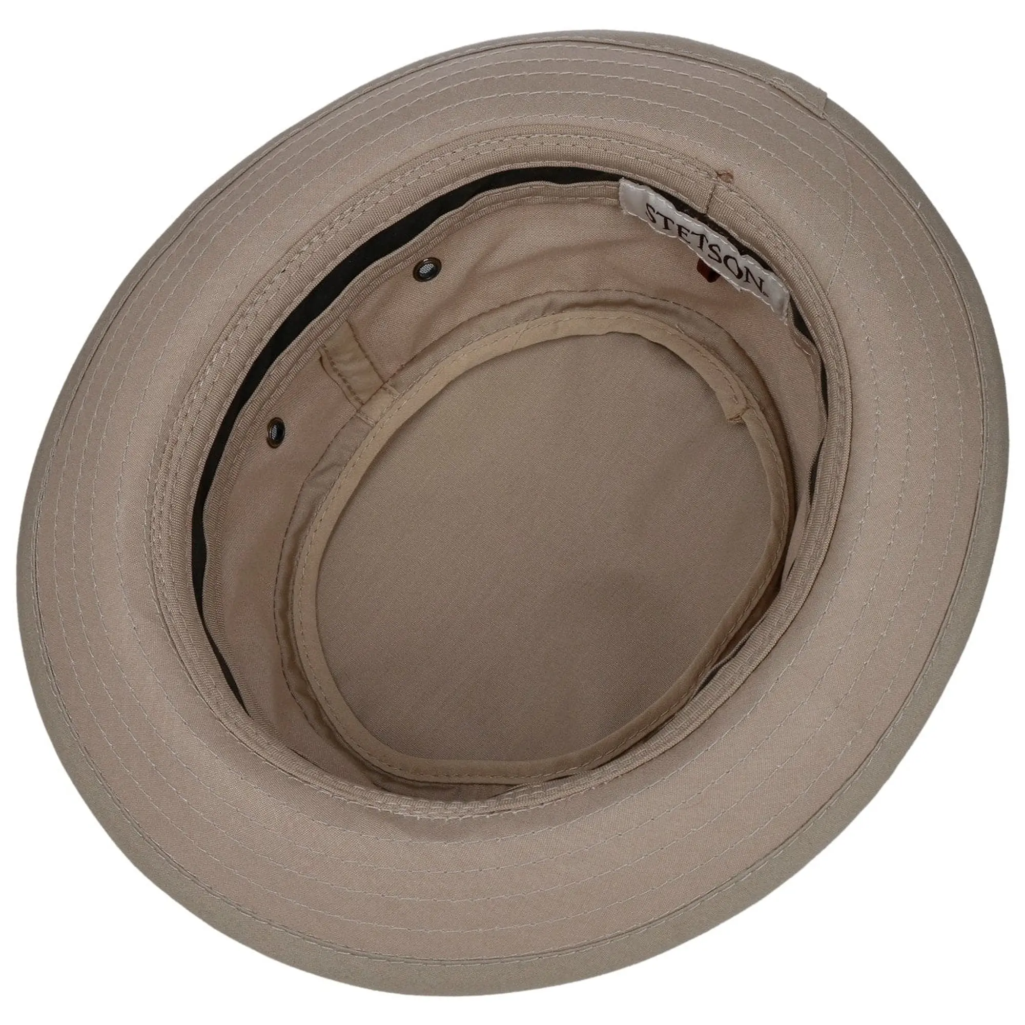 Product image 3 of 5 of Stetson Classic Band Pork Pie Cloth Hat - Beige