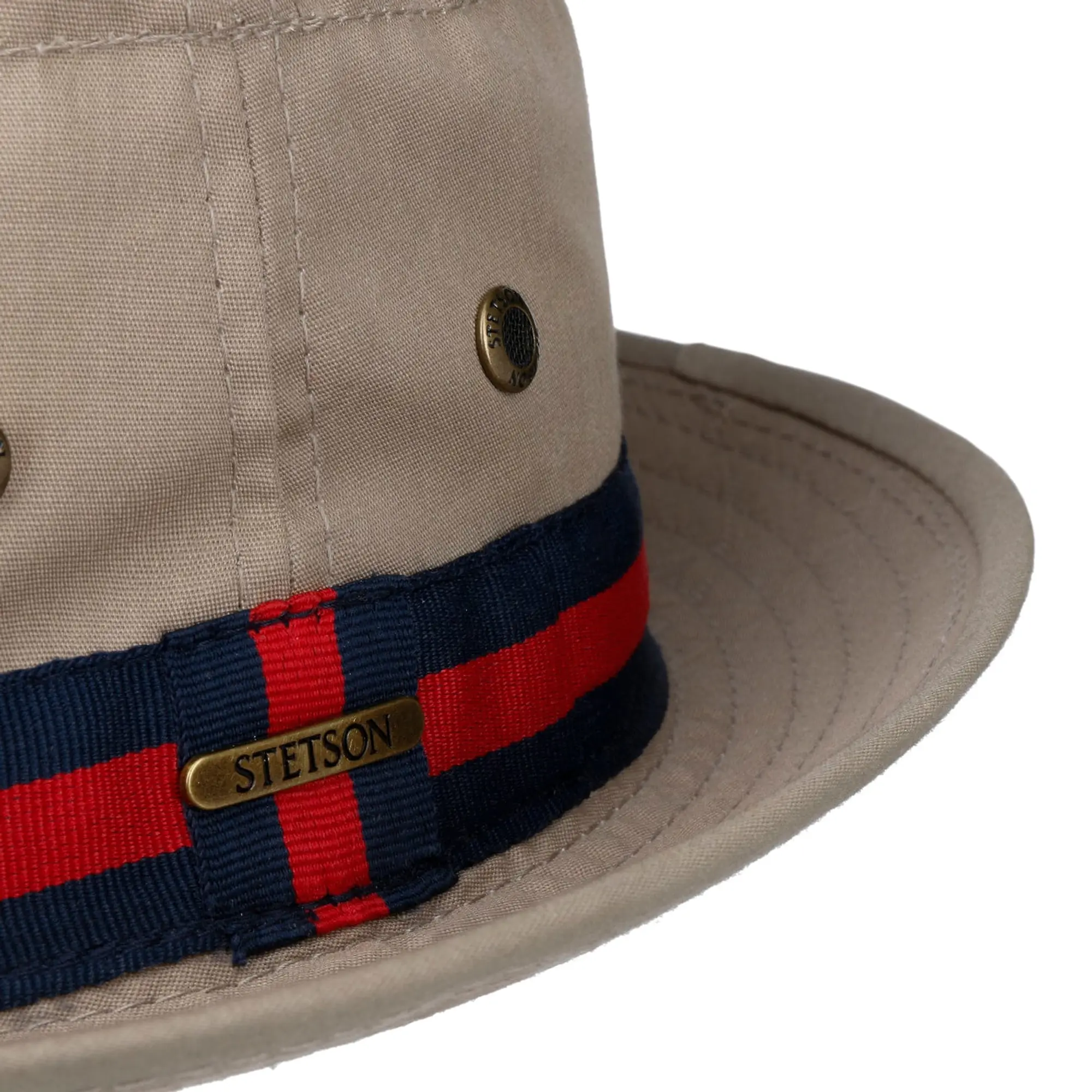 Product image 4 of 5 of Stetson Classic Band Pork Pie Cloth Hat - Beige