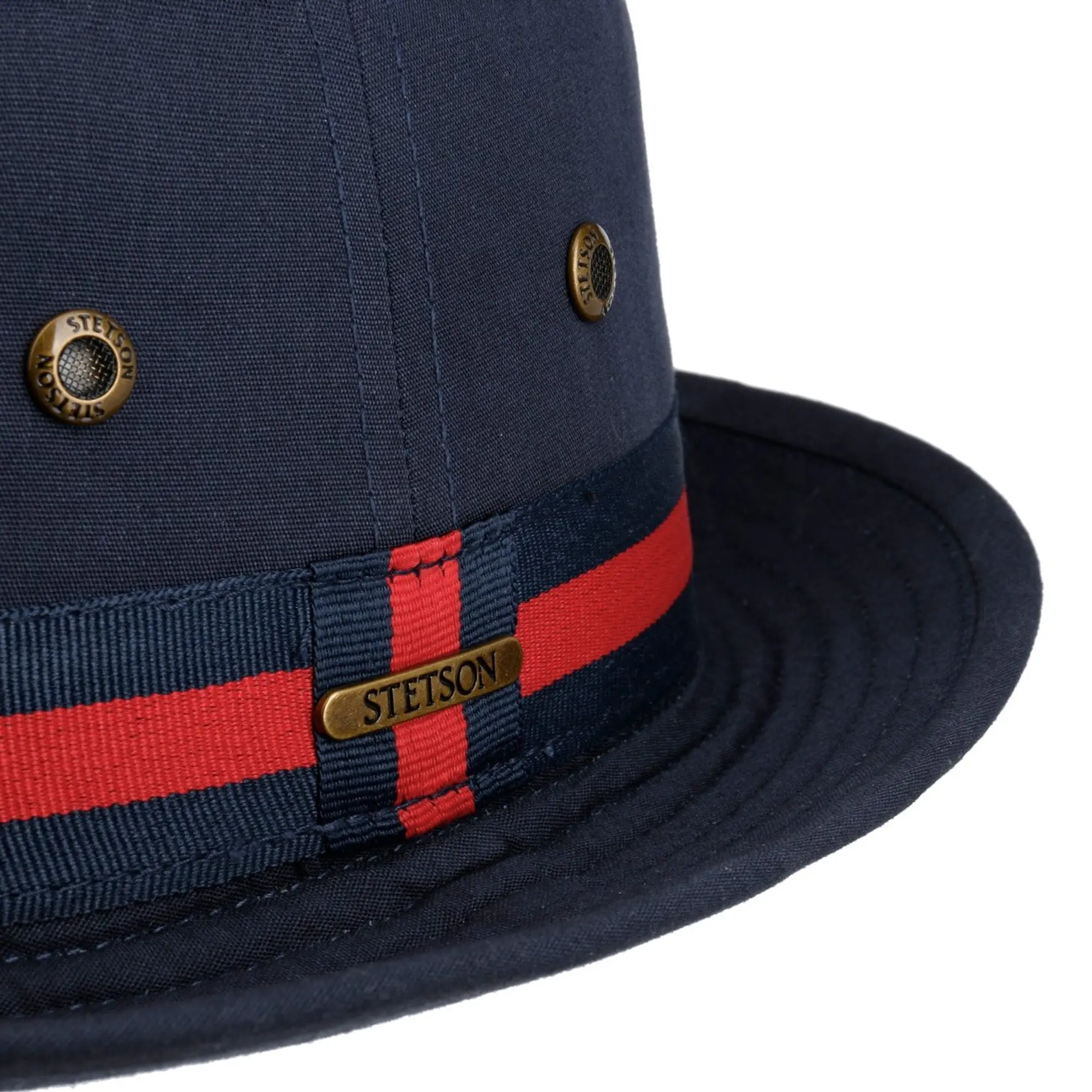 Product image 4 of 6 of Stetson Classic Band Pork Pie Cloth Hat - Dark Navy