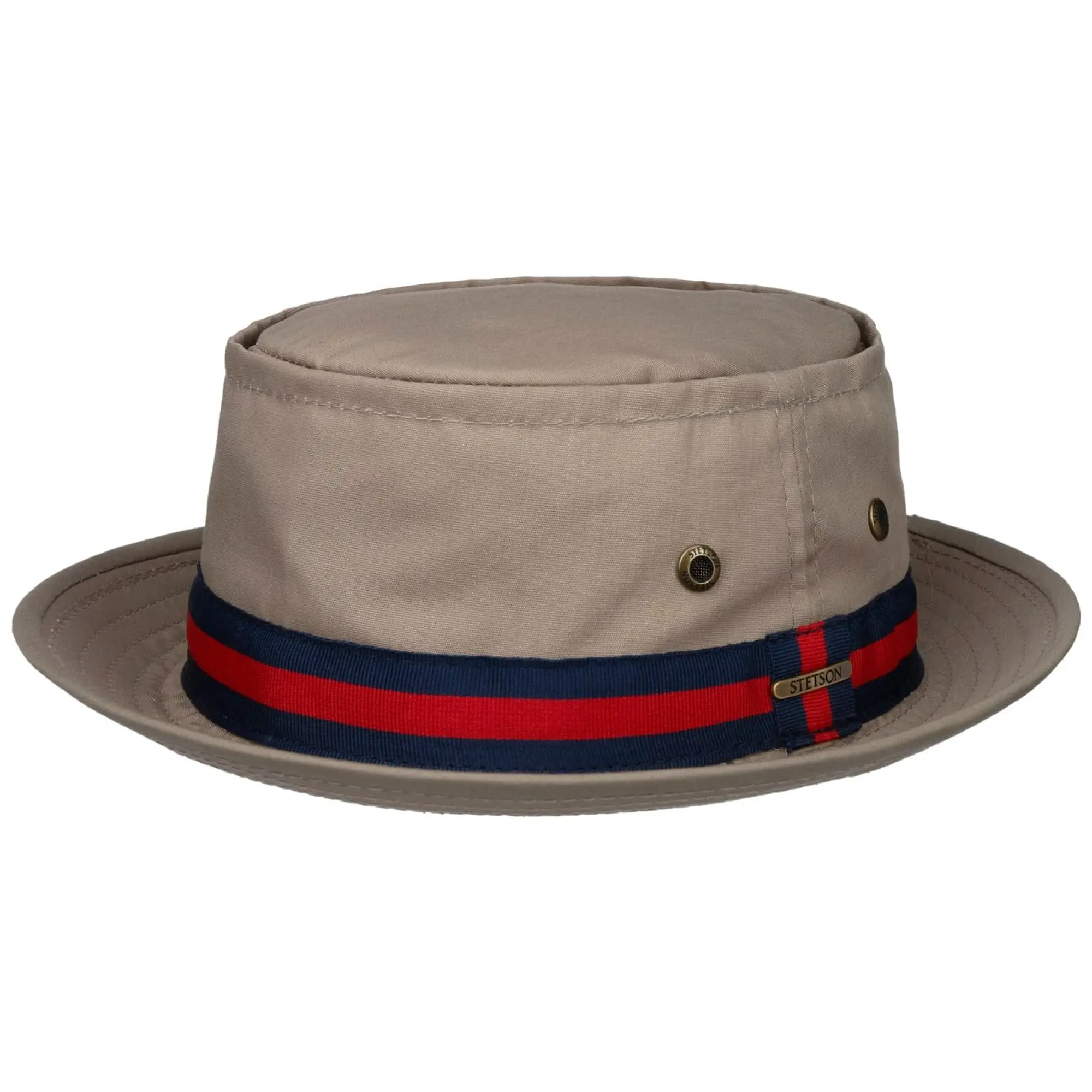 Product image 6 of 5 of Stetson Classic Band Pork Pie Cloth Hat - Beige