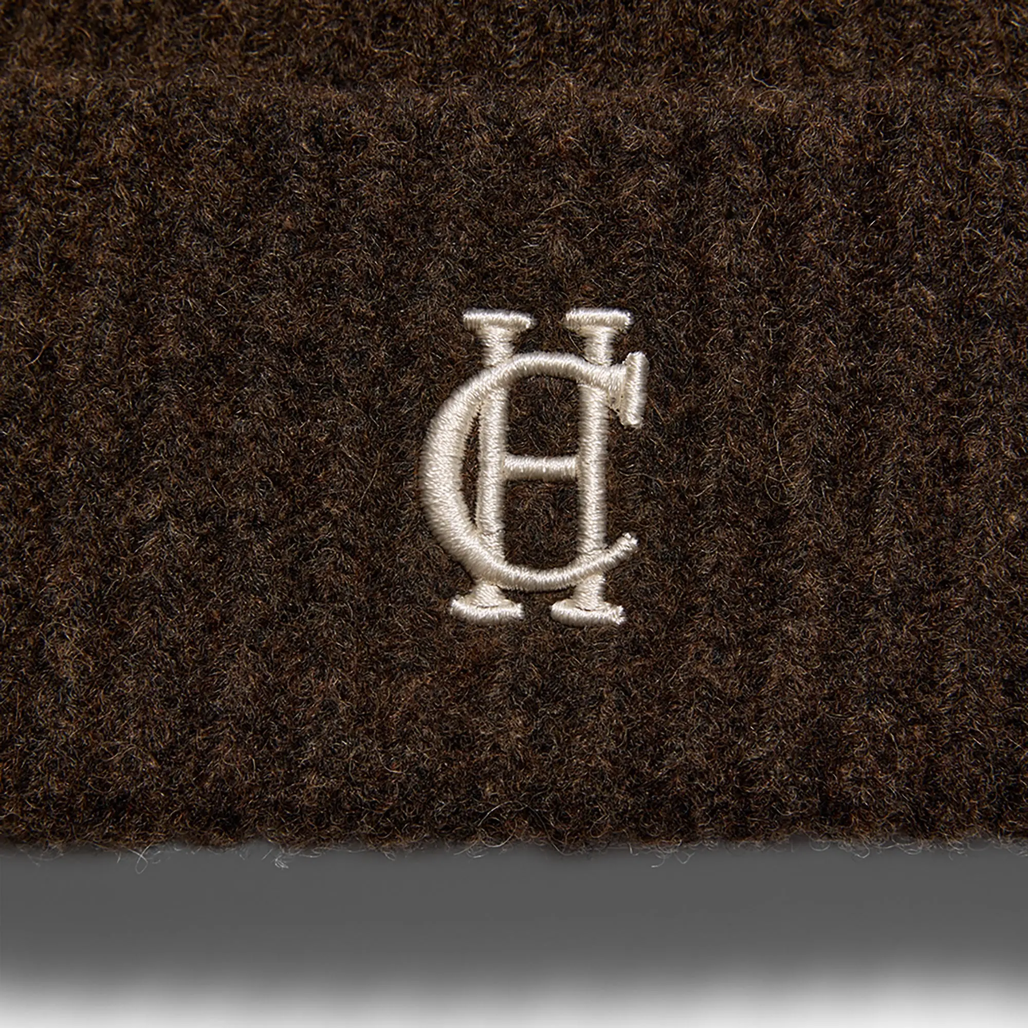 Product image 4 of 4 of Holland Cooper Classic Embroidered Beanie - Chocolate