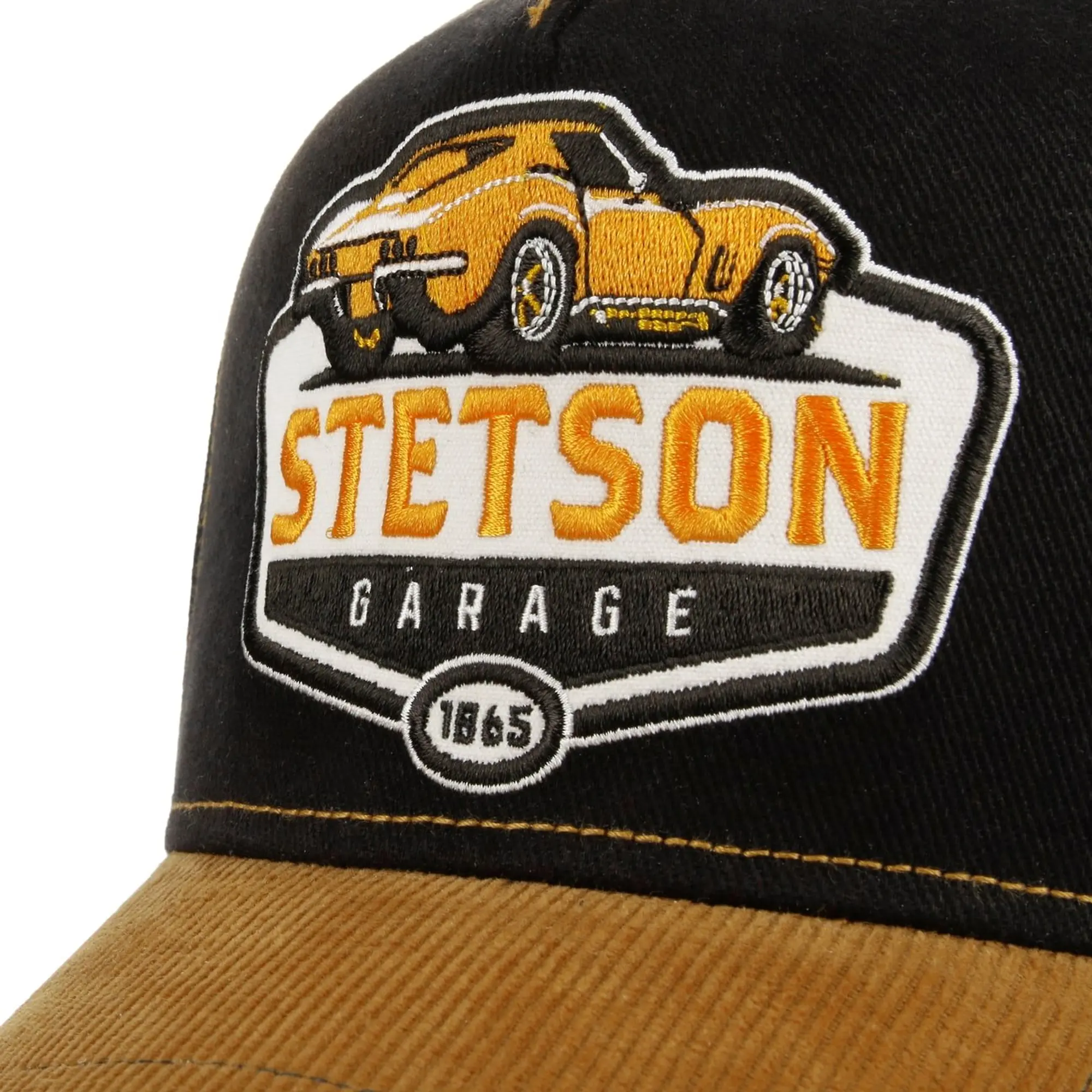 Product image 5 of 5 of Stetson Cord Peak Garage Trucker Cap - Yellow/Black