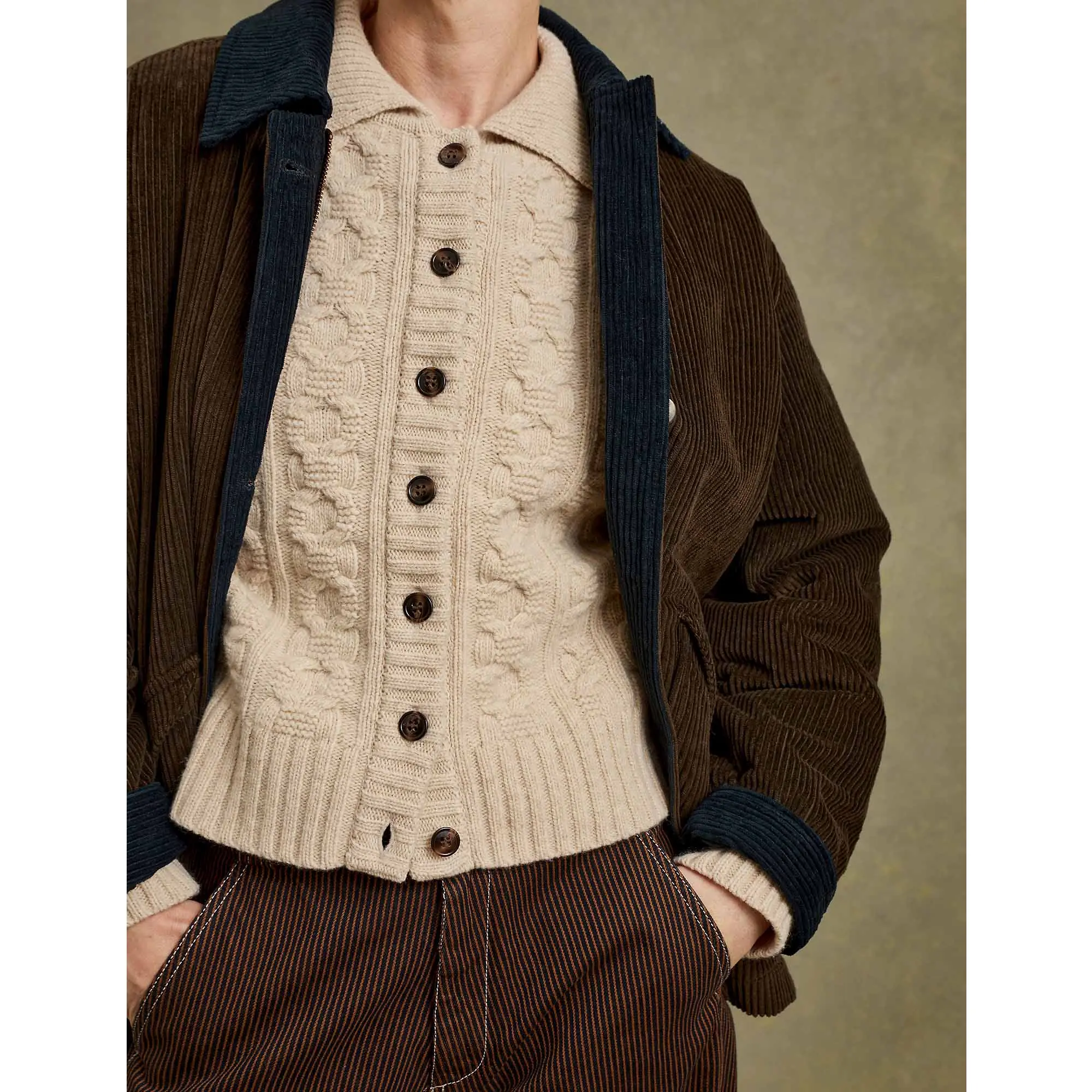 Product image 6 of 7 of Penelope Chilvers Women's Practically Perfect Cord Jacket - Bitter Chocolate