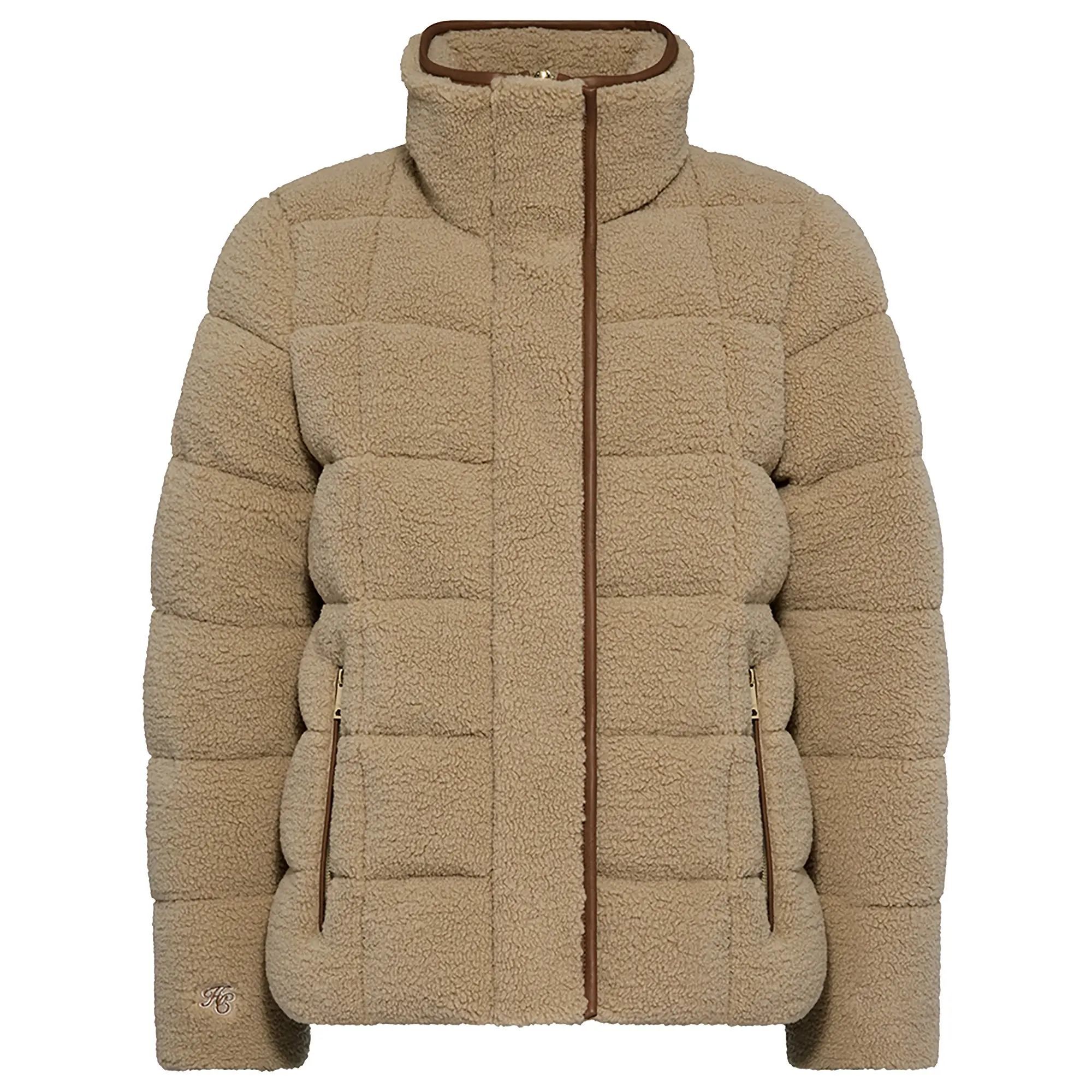 Product image 1 of 8 of Holland Cooper Women's Crawford Padded Jacket - Natural Borg