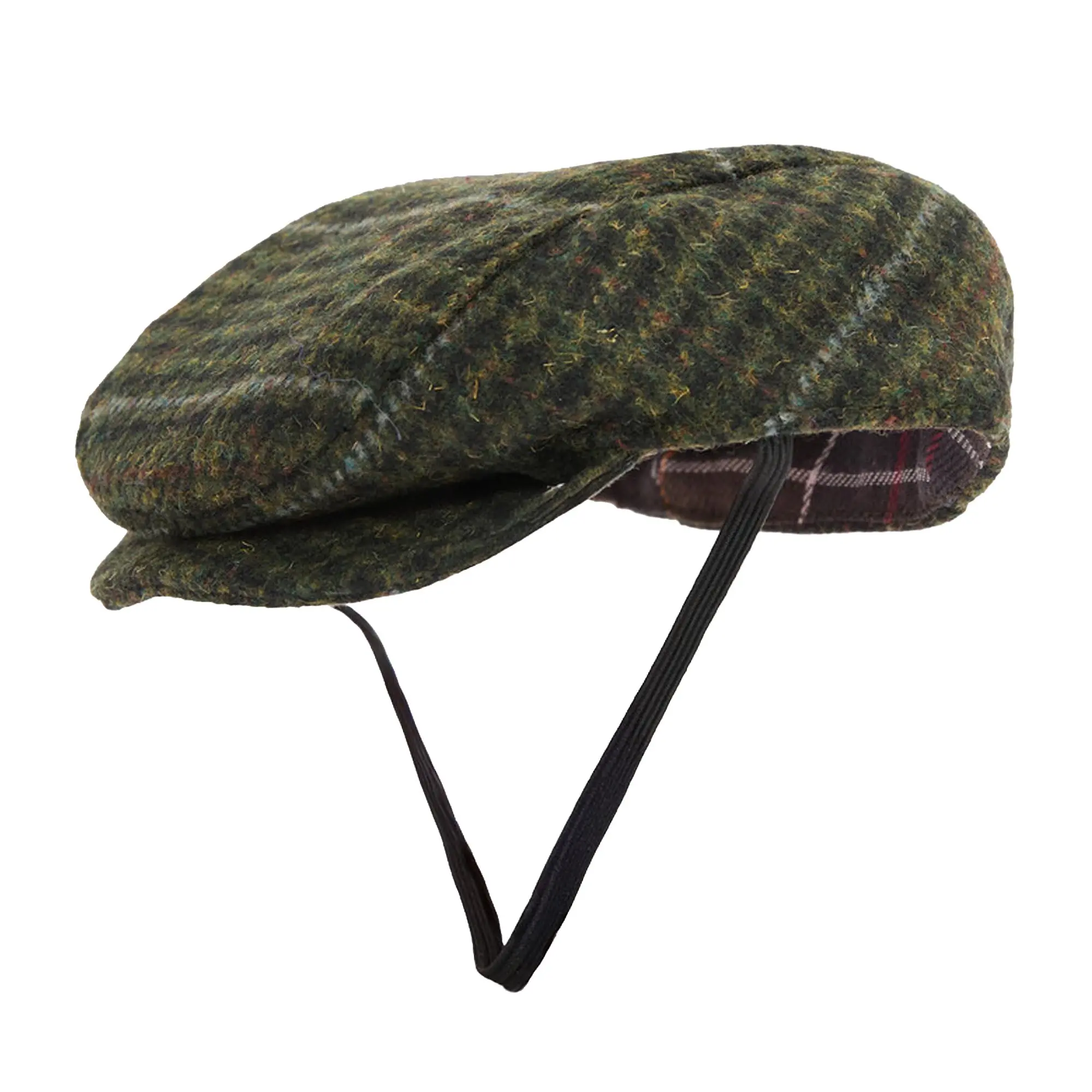 Product image 1 of 7 of Barbour Wilkin Dog Flat Cap - Olive Check