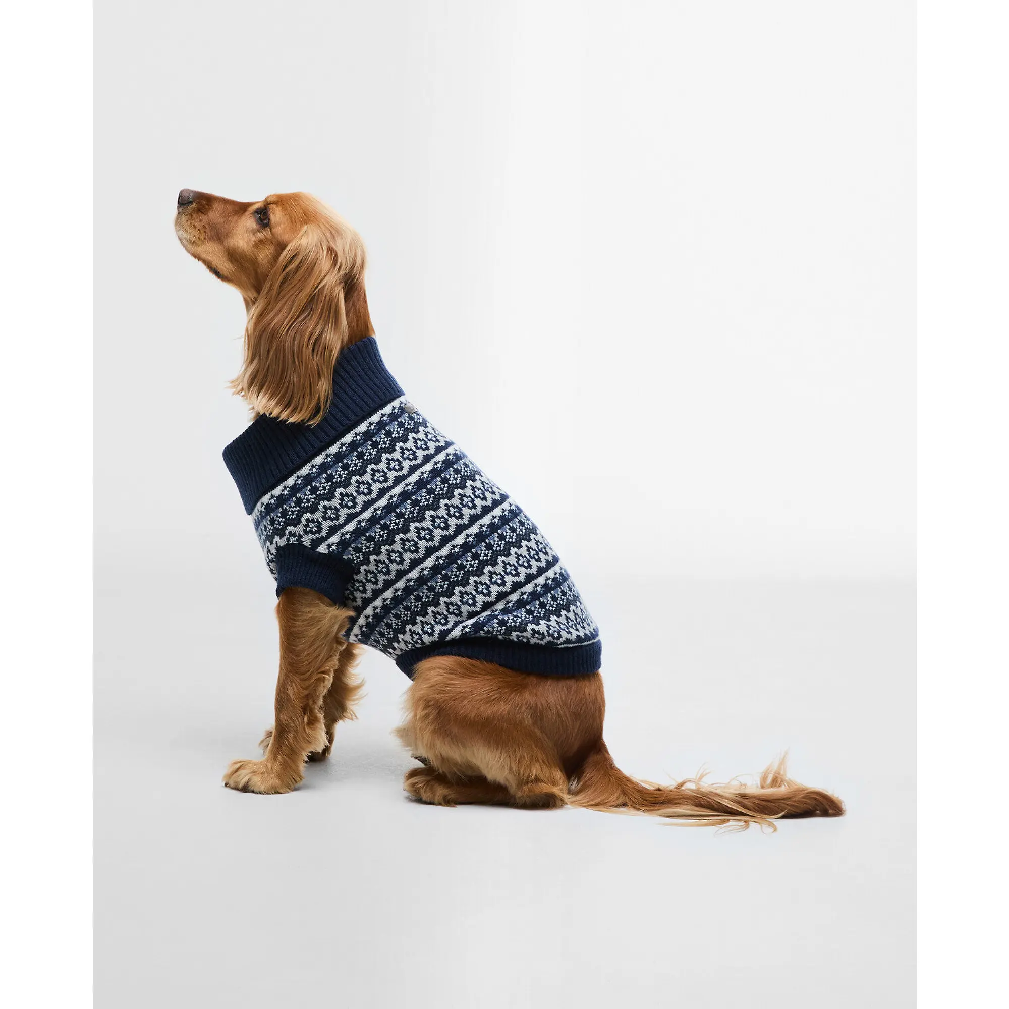 Product image 2 of 5 of Barbour Marlow Fair Isle Dog Jumper - Navy