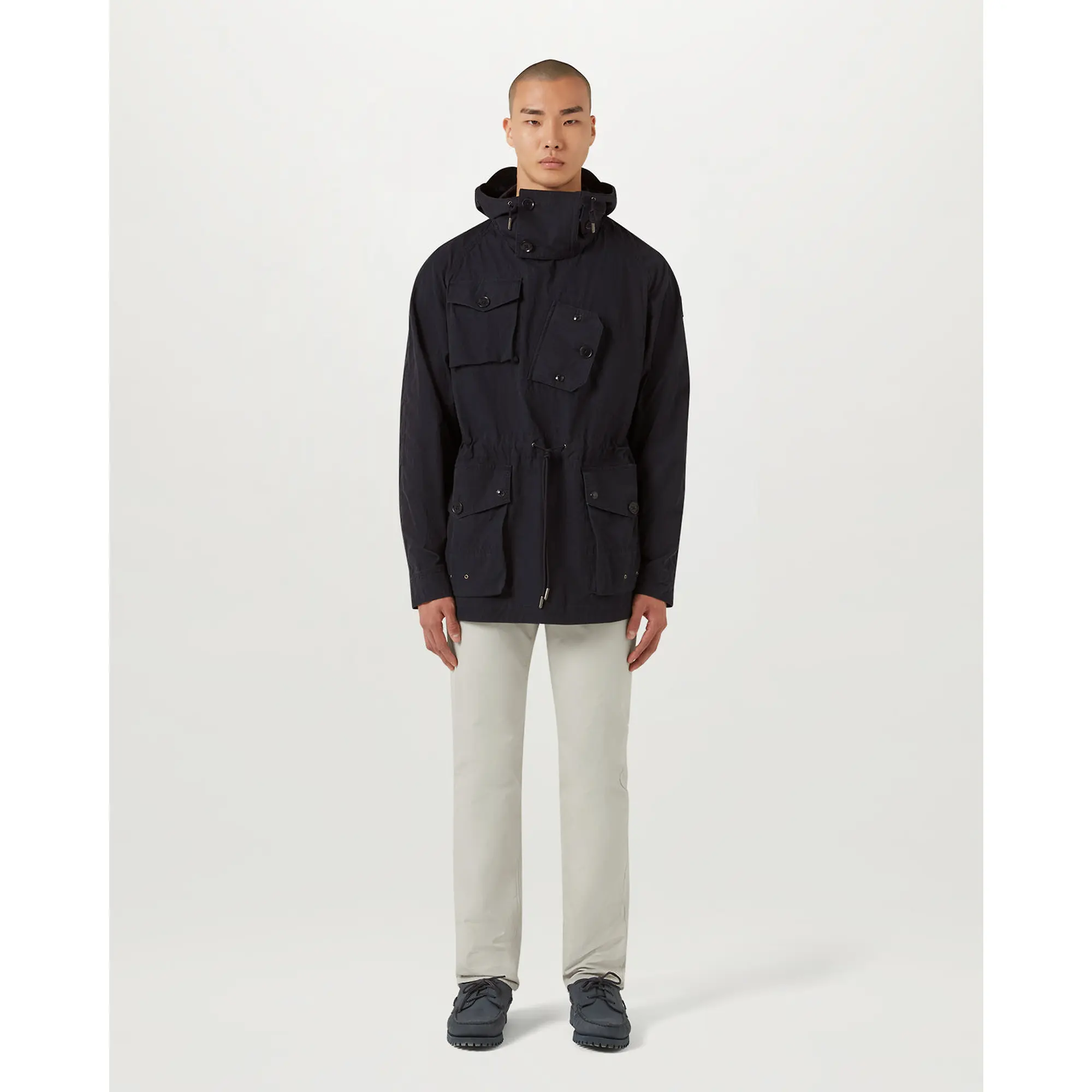 Product image 8 of 9 of Belstaff Men's Military Poplin Deck Smock Jacket - Dark Ink