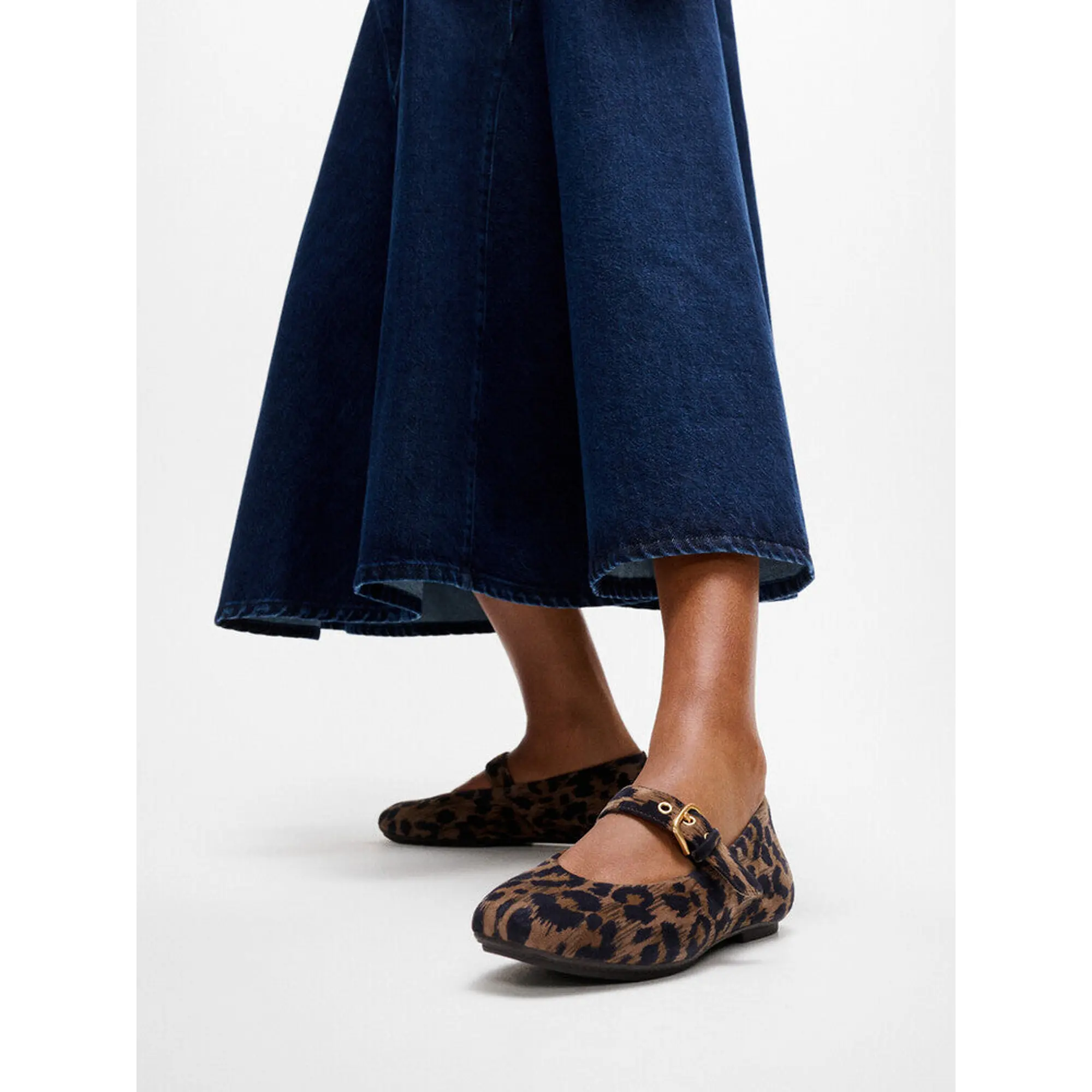 Product image 2 of 13 of FitFlop Women's DELICATO Leopard Suede Mary Janes - Chocolate Mix