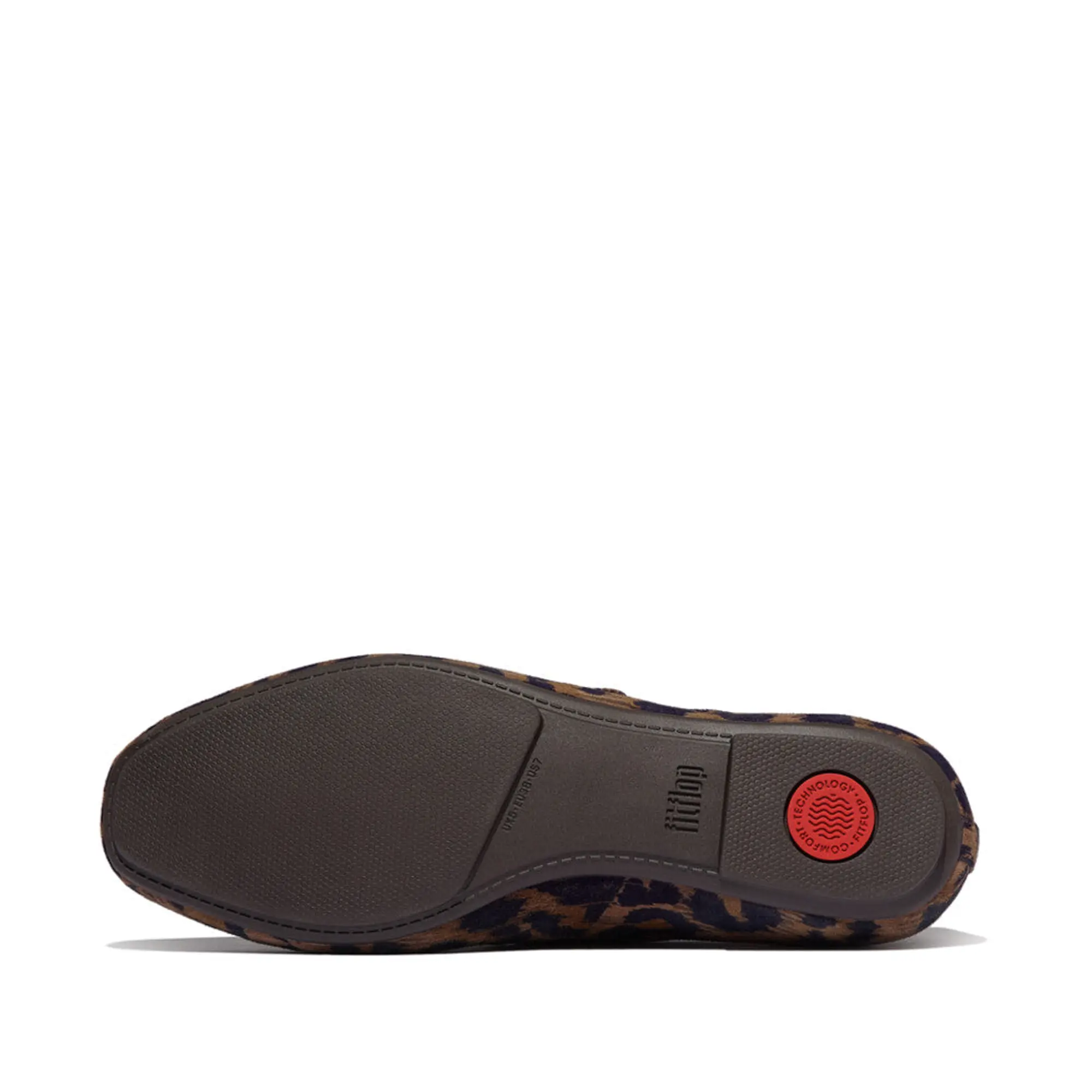 Product image 6 of 13 of FitFlop Women's DELICATO Leopard Suede Mary Janes - Chocolate Mix