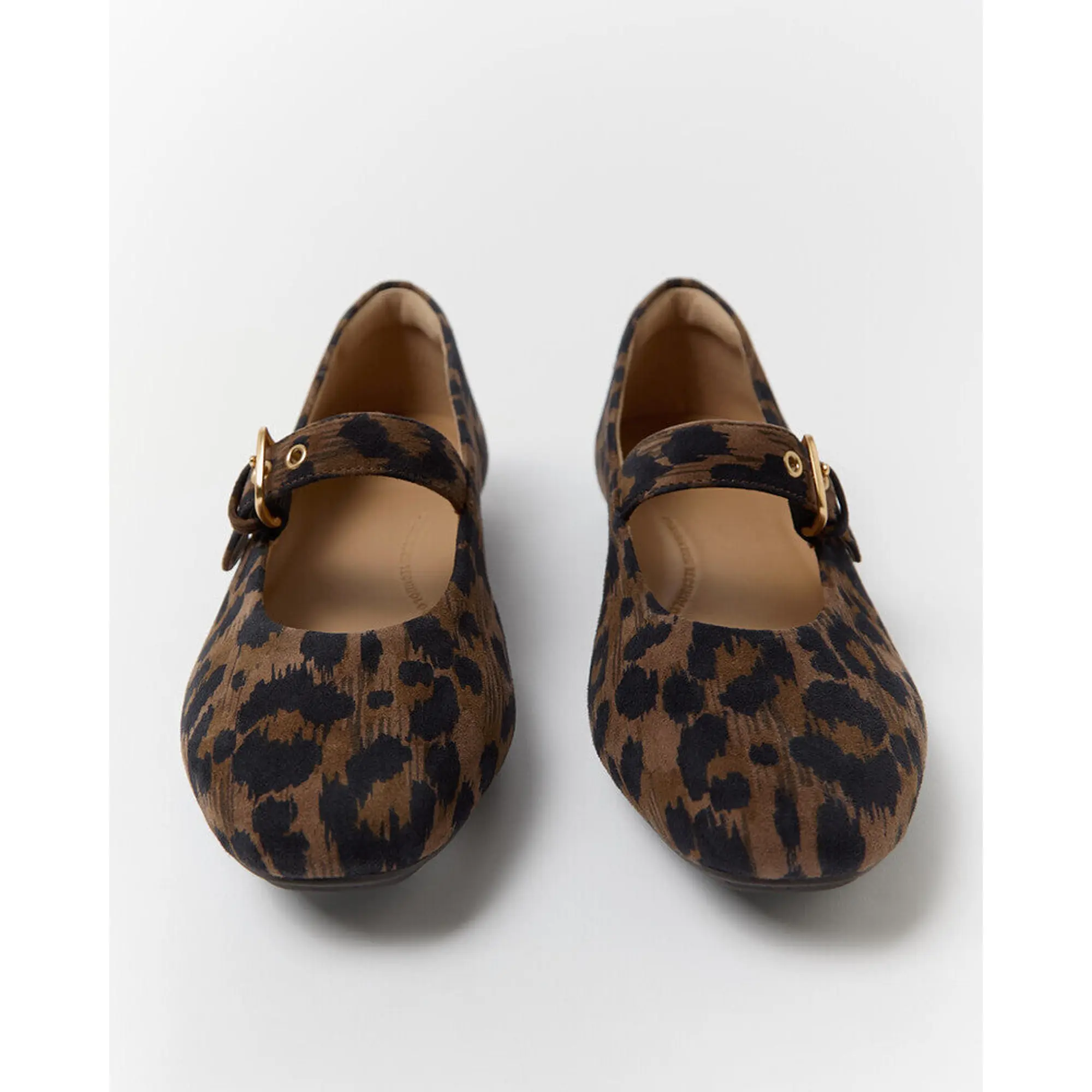 Product image 9 of 13 of FitFlop Women's DELICATO Leopard Suede Mary Janes - Chocolate Mix