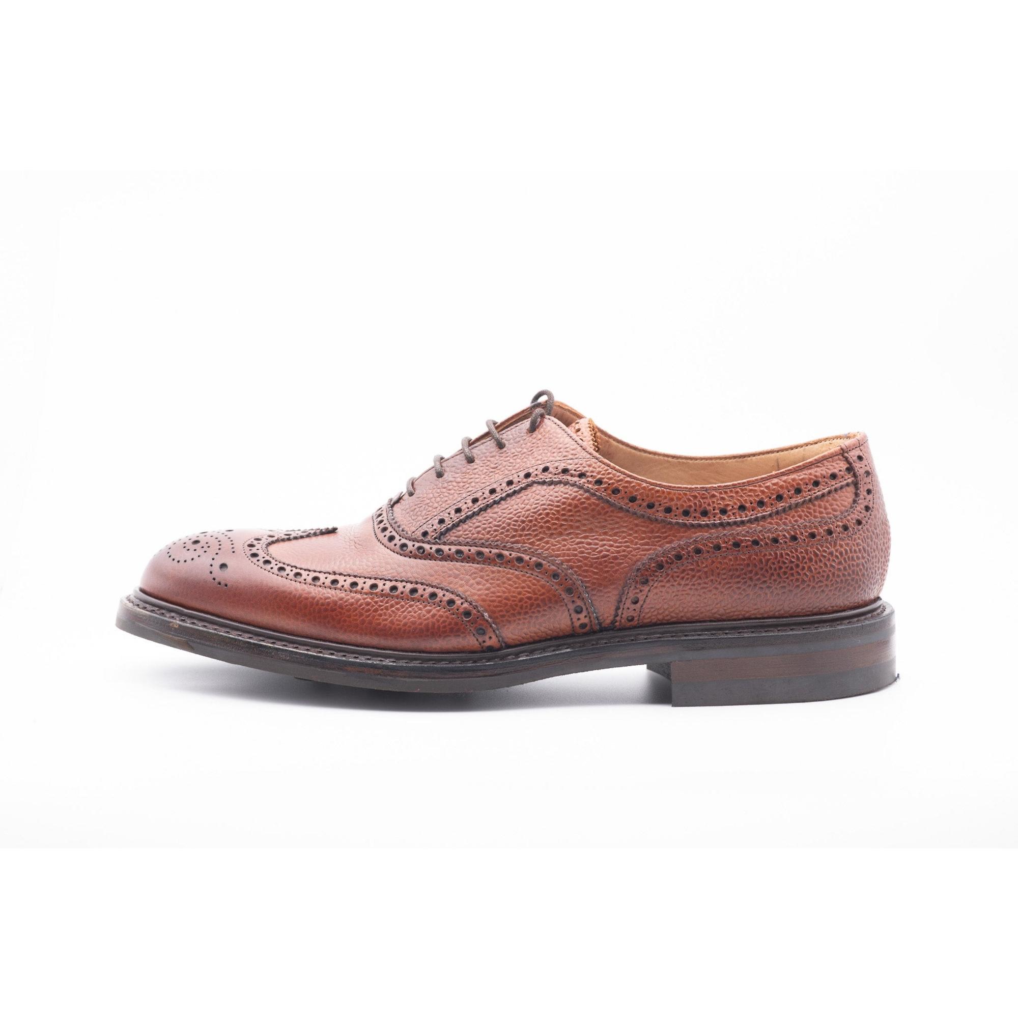 Cheaney Men's Hythe II R Wingcap Oxford Brogues - Mahogany Grain