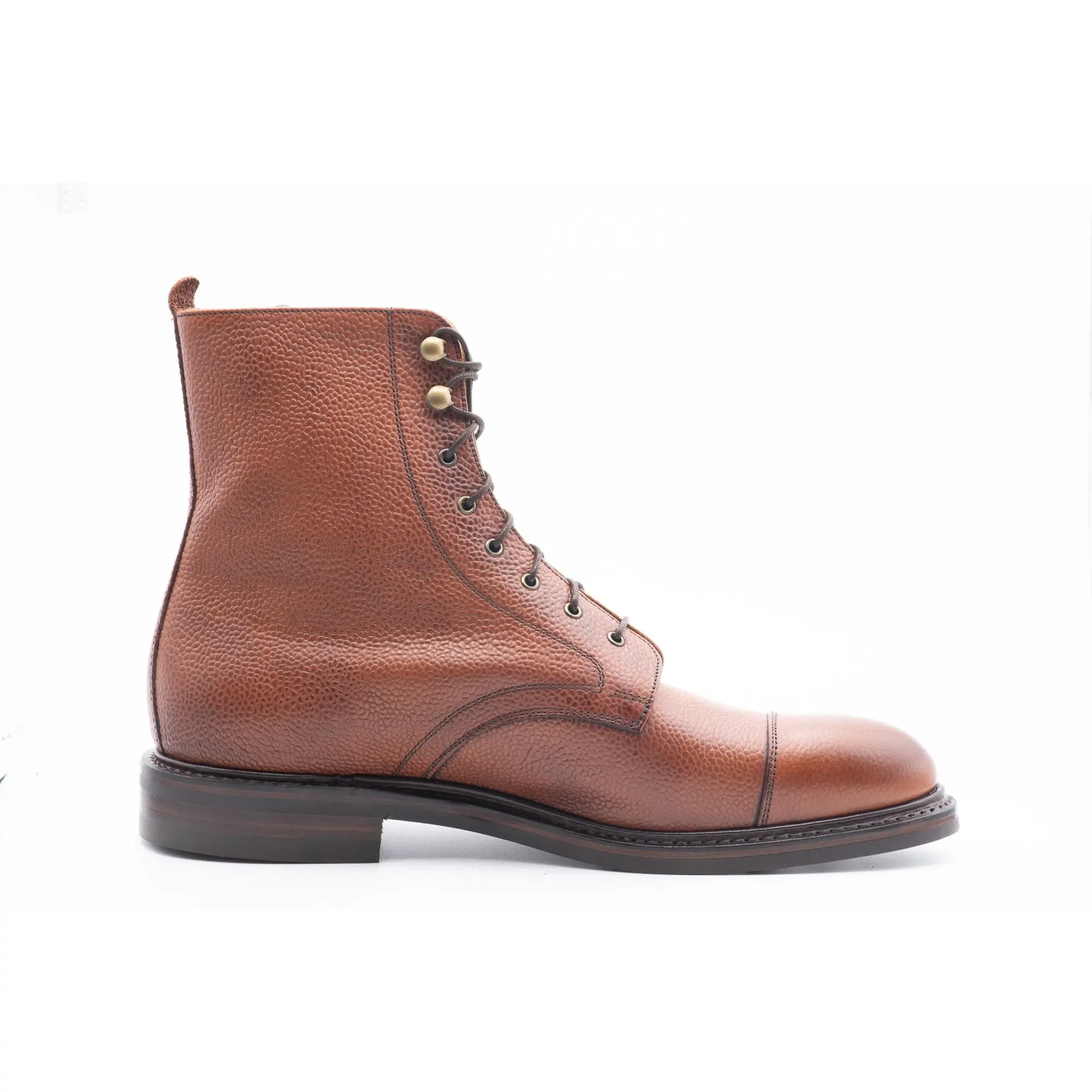 Product image 4 of 6 of Cheaney Men's Elliott II R Capped Derby Boots - Mahogany Grain Leather