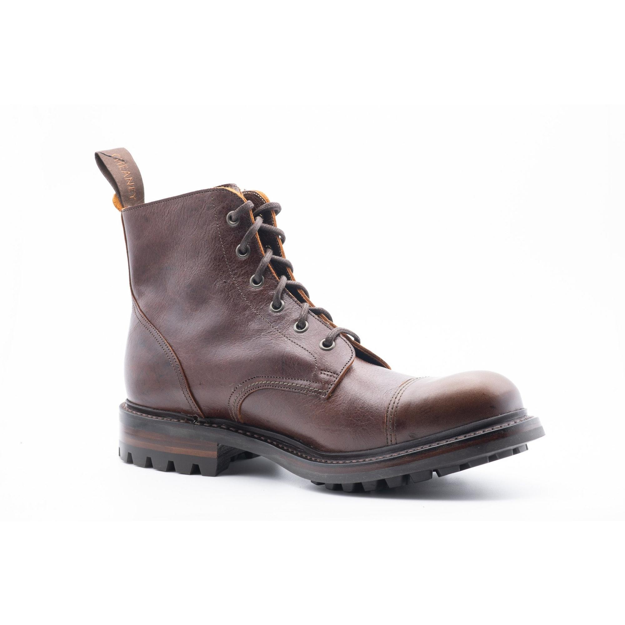 Cheaney Men's Hurricane II C Derby Boots - Whiskey Kudu Leather