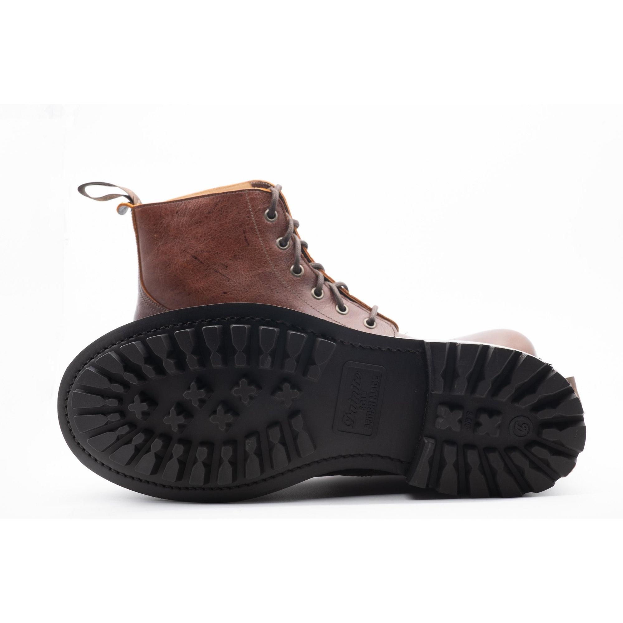 Cheaney Men's Hurricane II C Derby Boots - Whiskey Kudu Leather