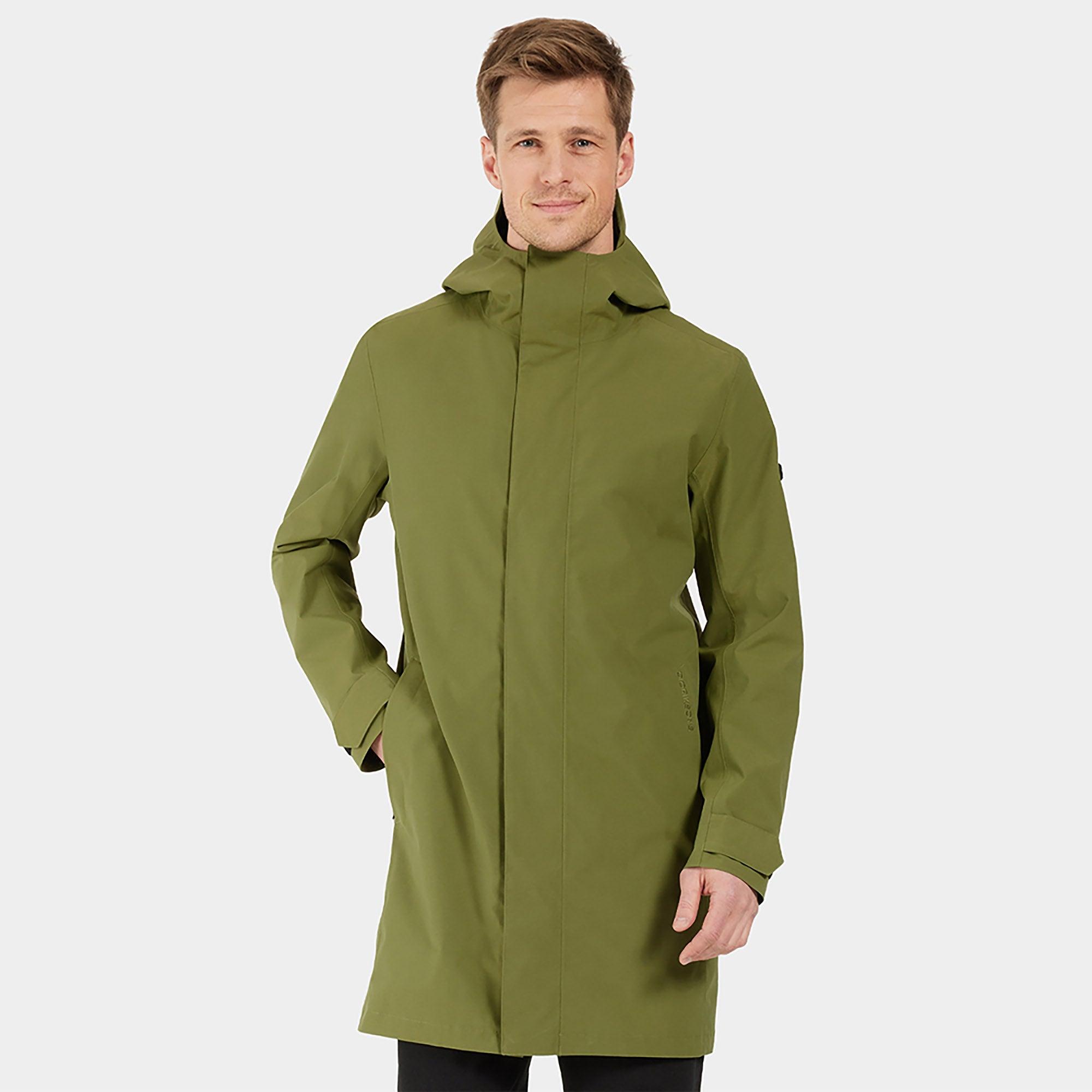 Didriksons Men's George Parka - Duffle Green | British Attire