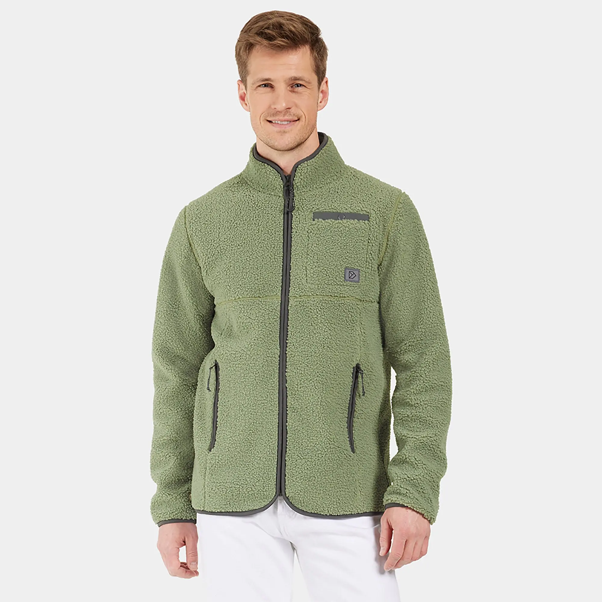 Product image 2 of 9 of Didriksons Men's Phoenix Full-Zip Fleece Jacket - Light Moss
