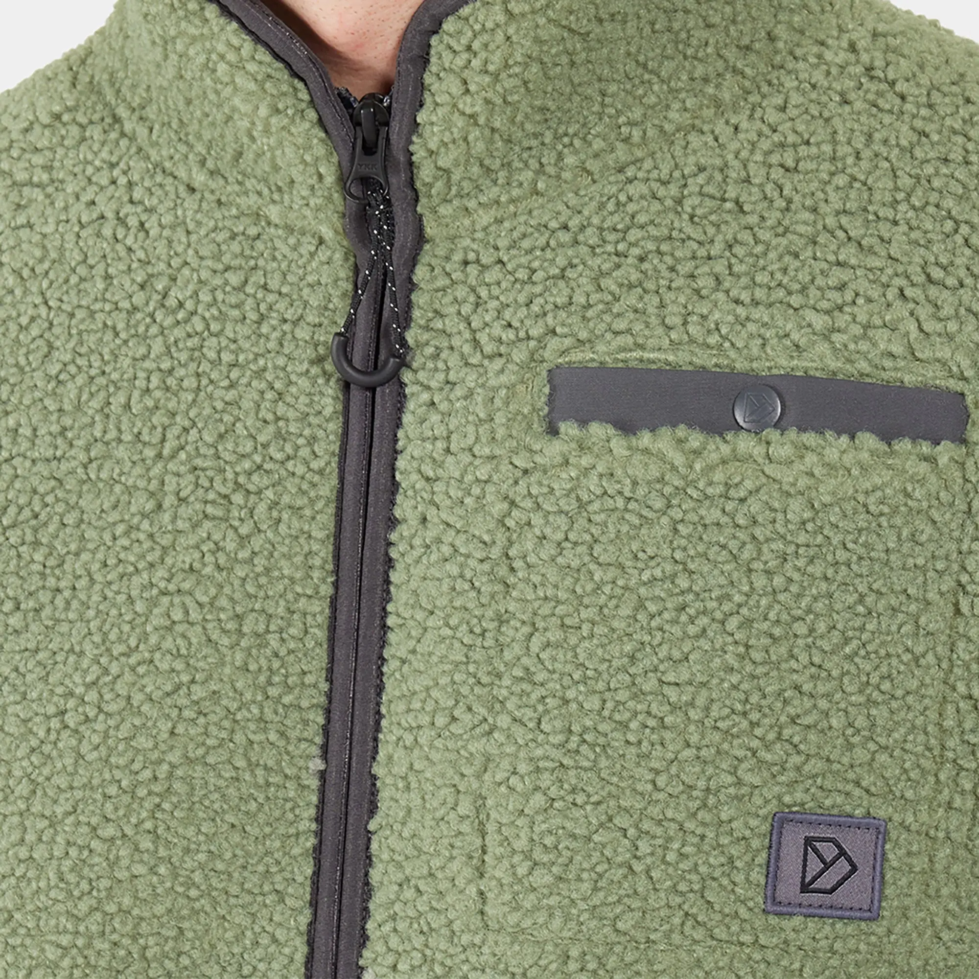 Product image 8 of 9 of Didriksons Men's Phoenix Full-Zip Fleece Jacket - Light Moss