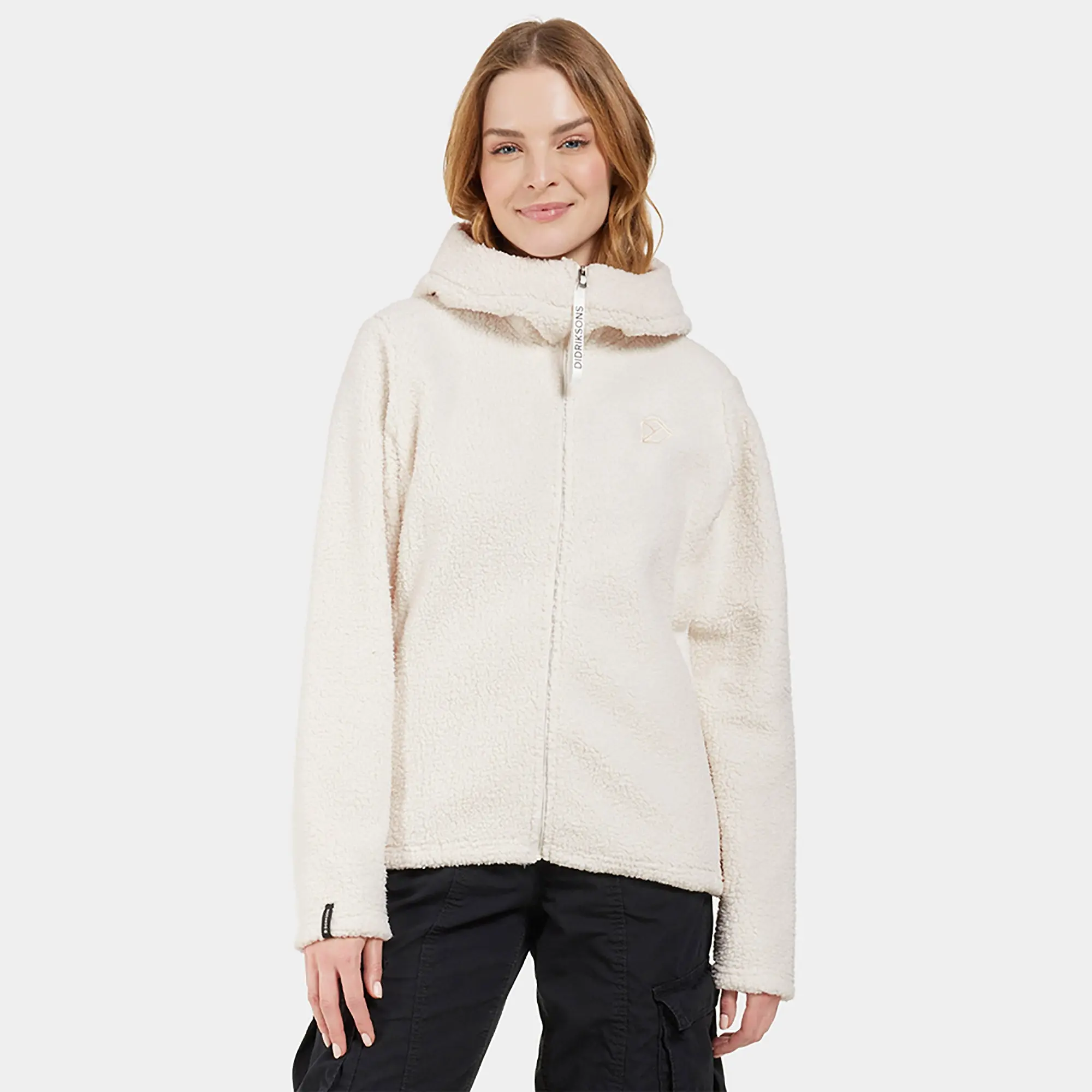 Product image 2 of 9 of Didriksons Women's Anniken Full-Zip Fleece Jacket - Shell White